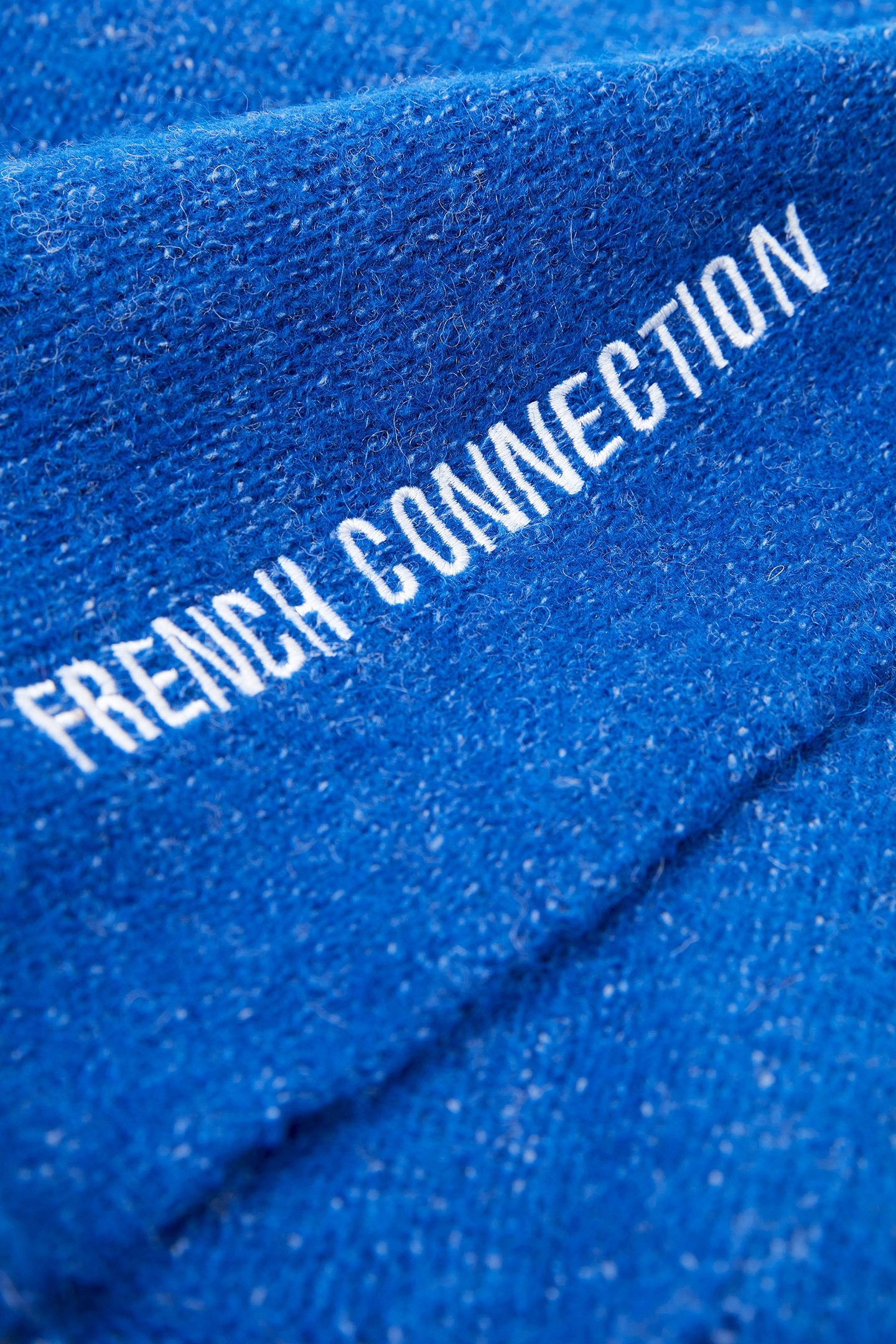 SOFT TOUCH KNIT SCARF COLBALT BLUE PRESS 2