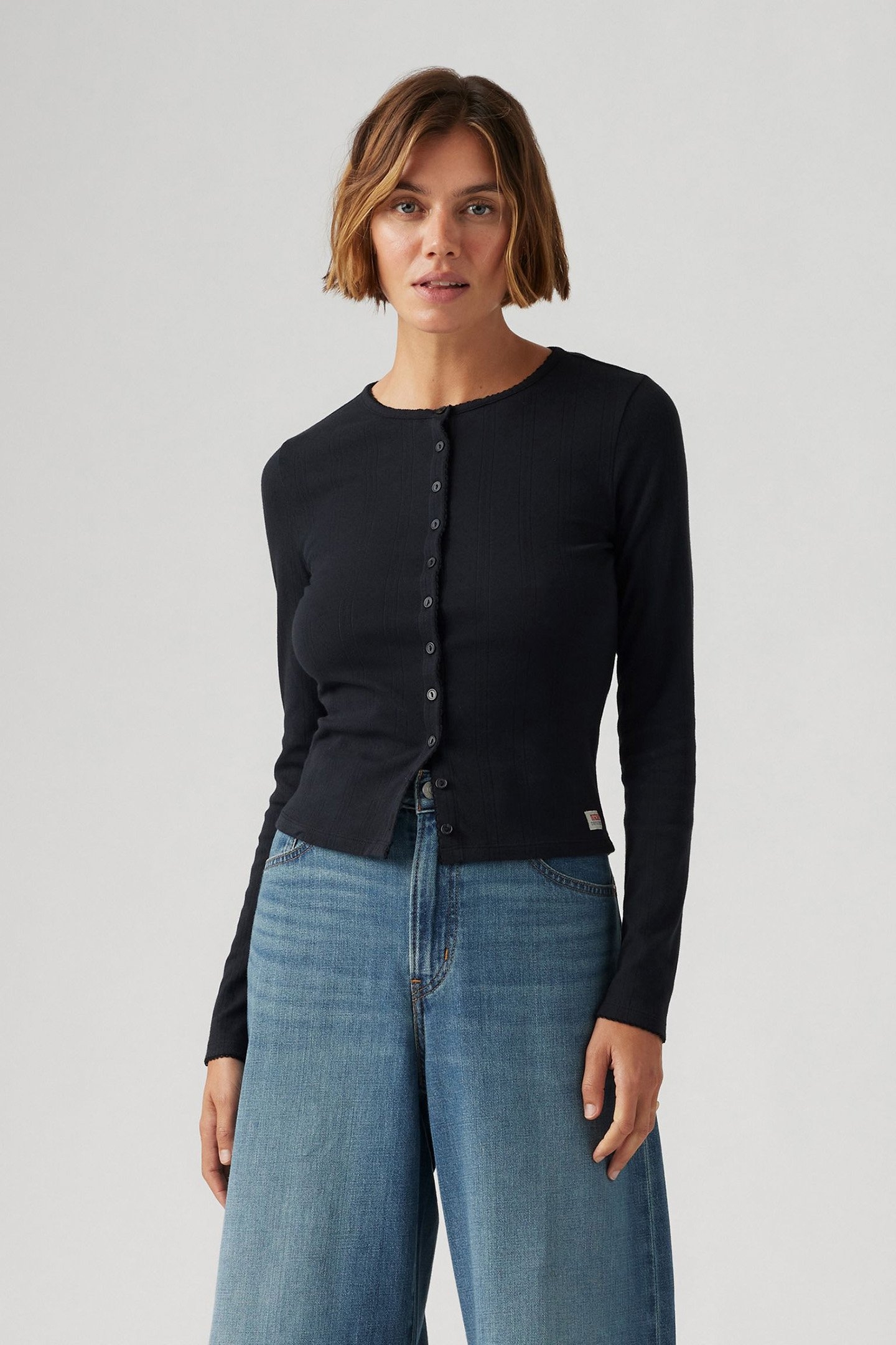 DRY GOODS POINTELLE LS ANTHRACITE NIGHT 1