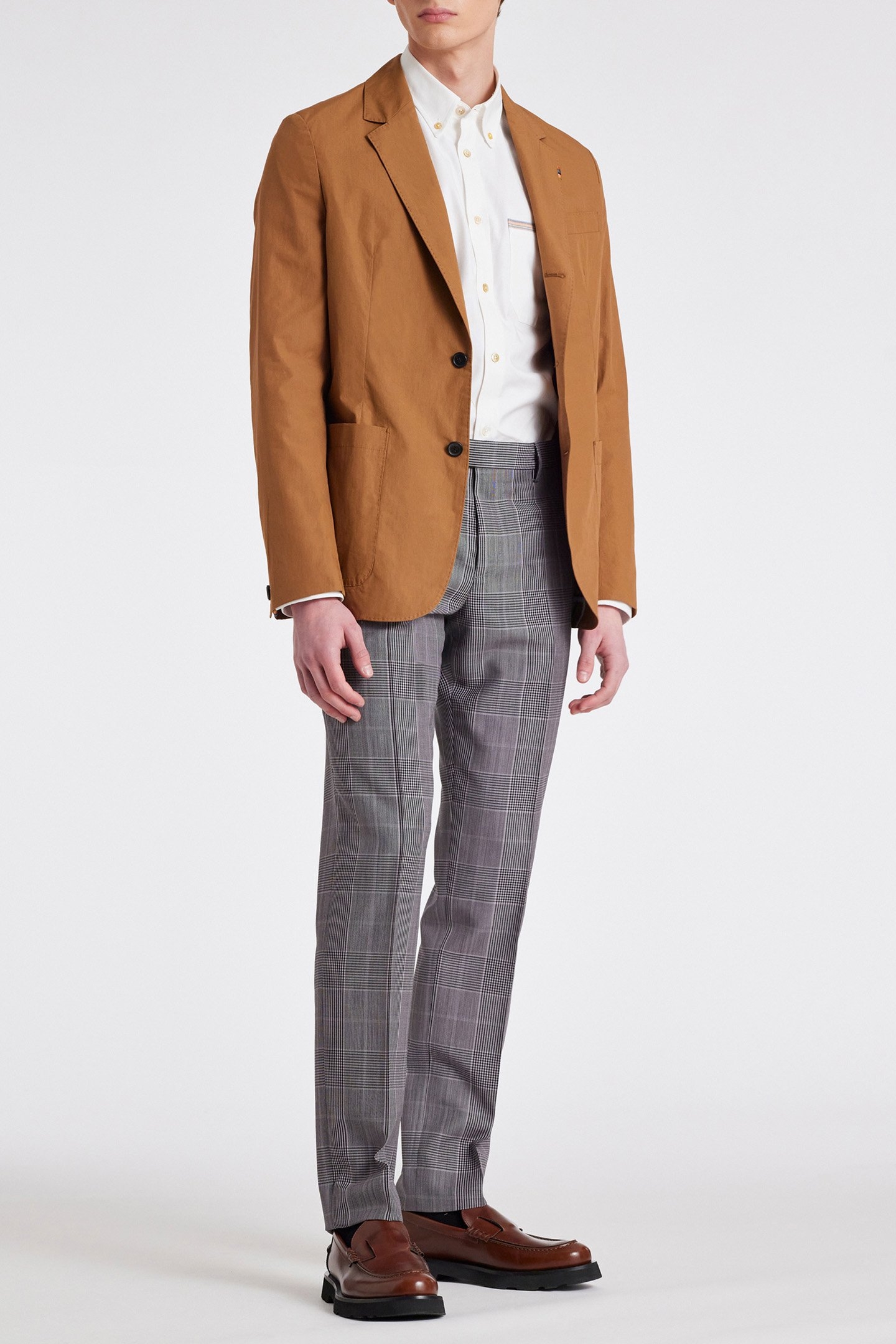 MENS 2BTN SB JACKET TAN 3