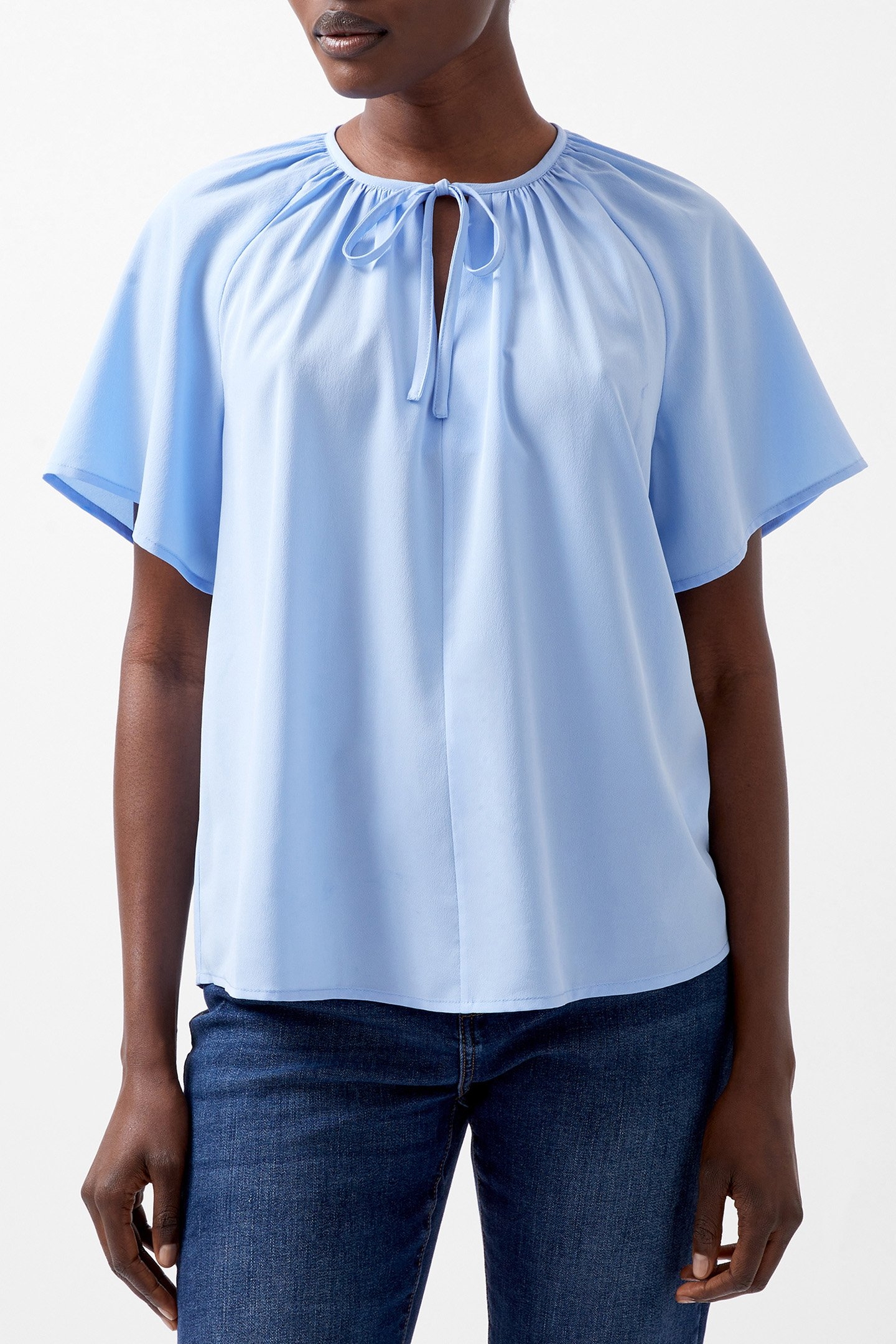 CAPRIANA CREPE LIGHT TOP DUSTED BLUE 1