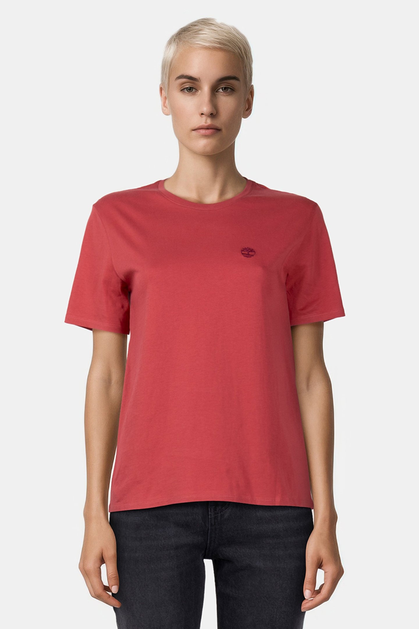 DUNSTAN SHORT-SLEEVE TEE GARNET ROSE 1