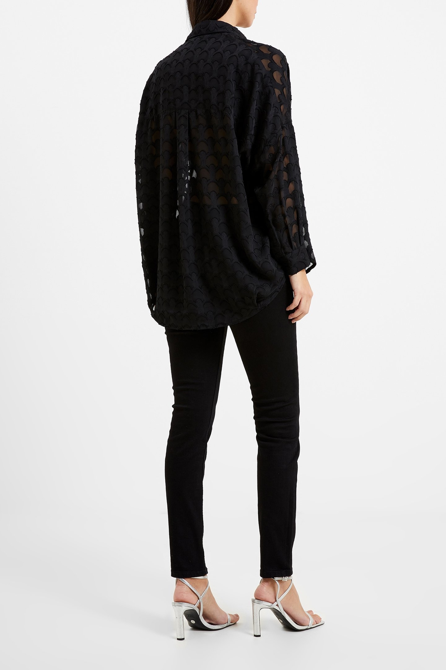 GEO BURNOUT POPOVER SHIRT BLACKOUT 2