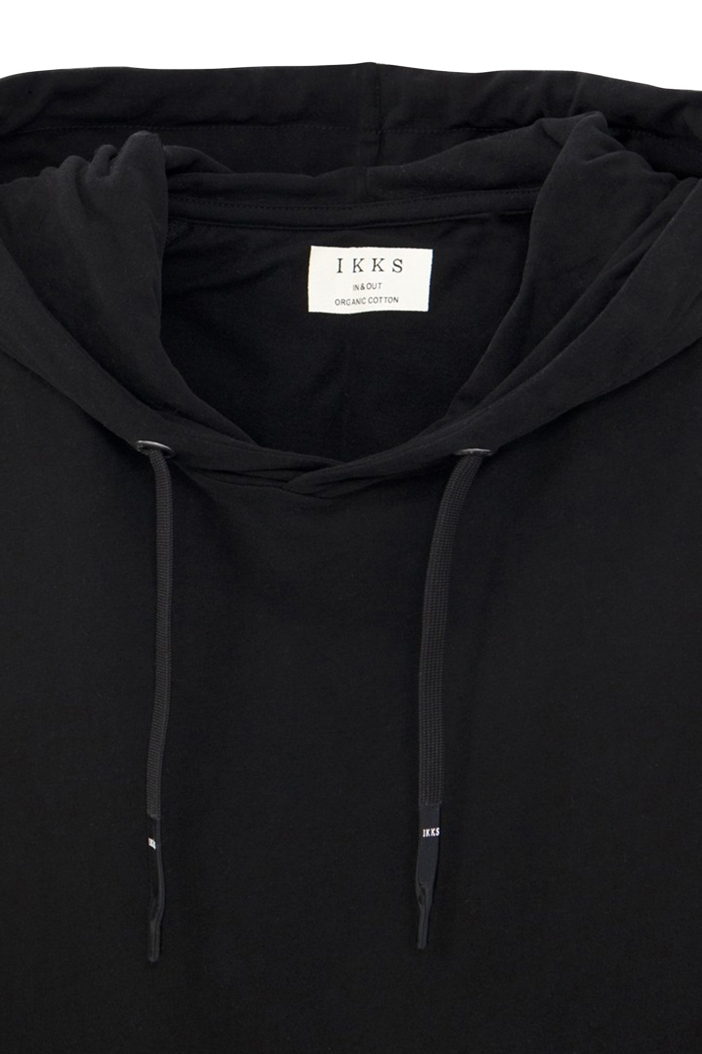 LONG-SLEEVED BLACK HOODED T-SHIRT 6