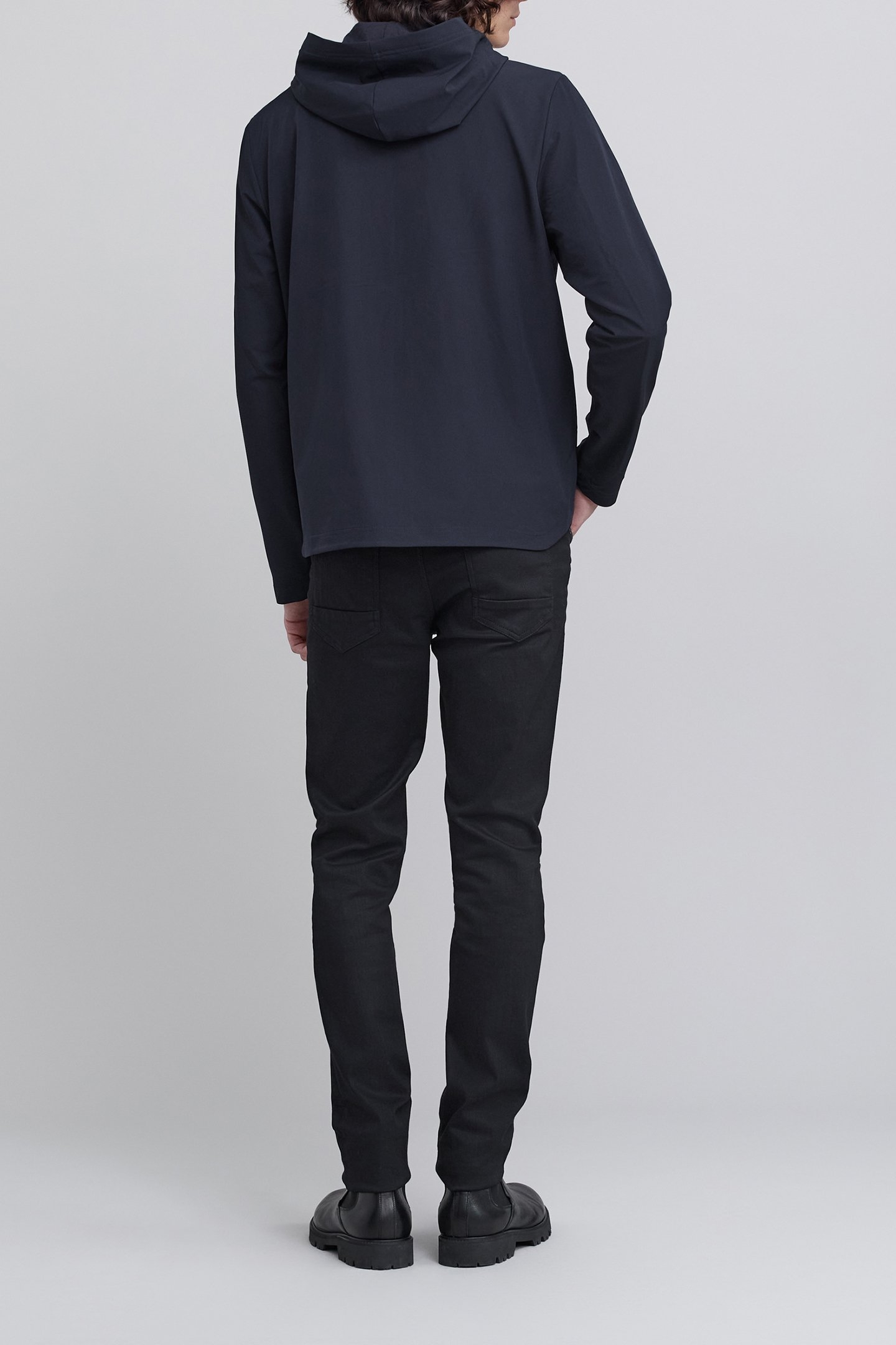 NAVY LIGHT HOODED JACKET 4