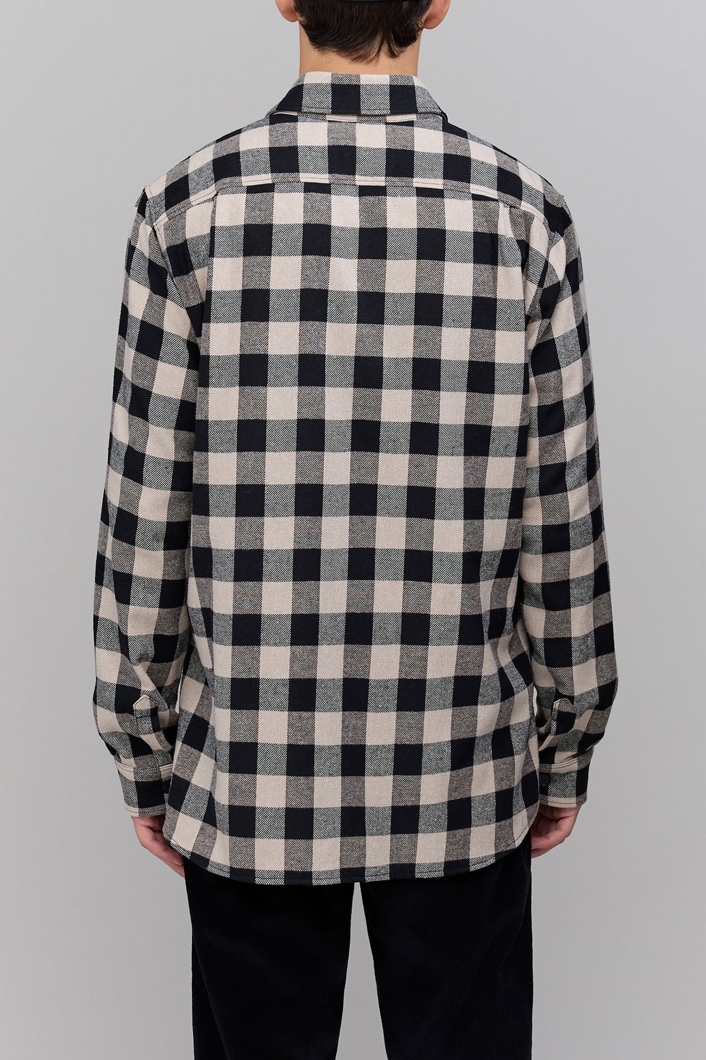 BLACK SHIRT LENZING™ ECOVERO™ CHECK HOMME 2