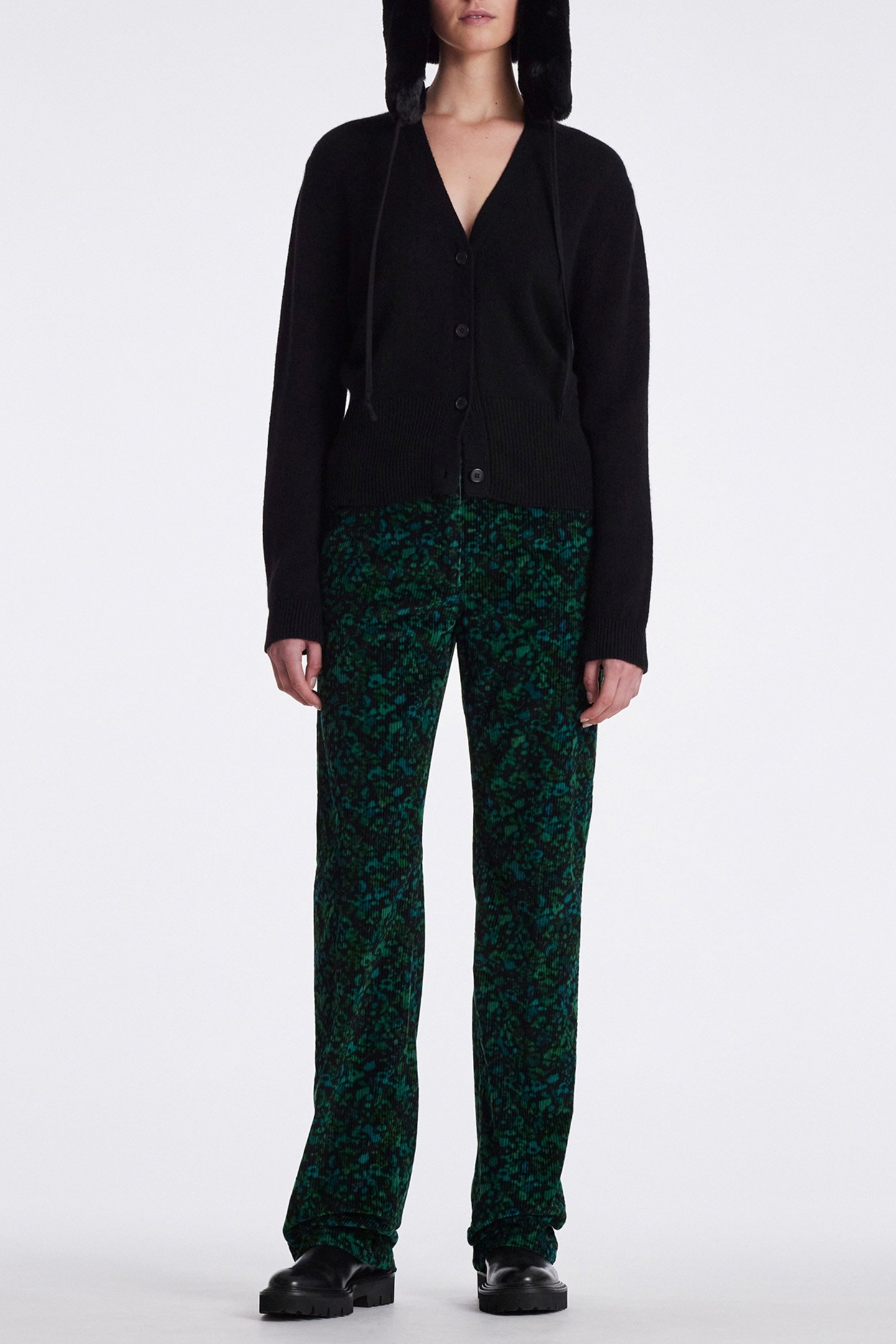 WOMENS TROUSER EMERALD GREEN 3