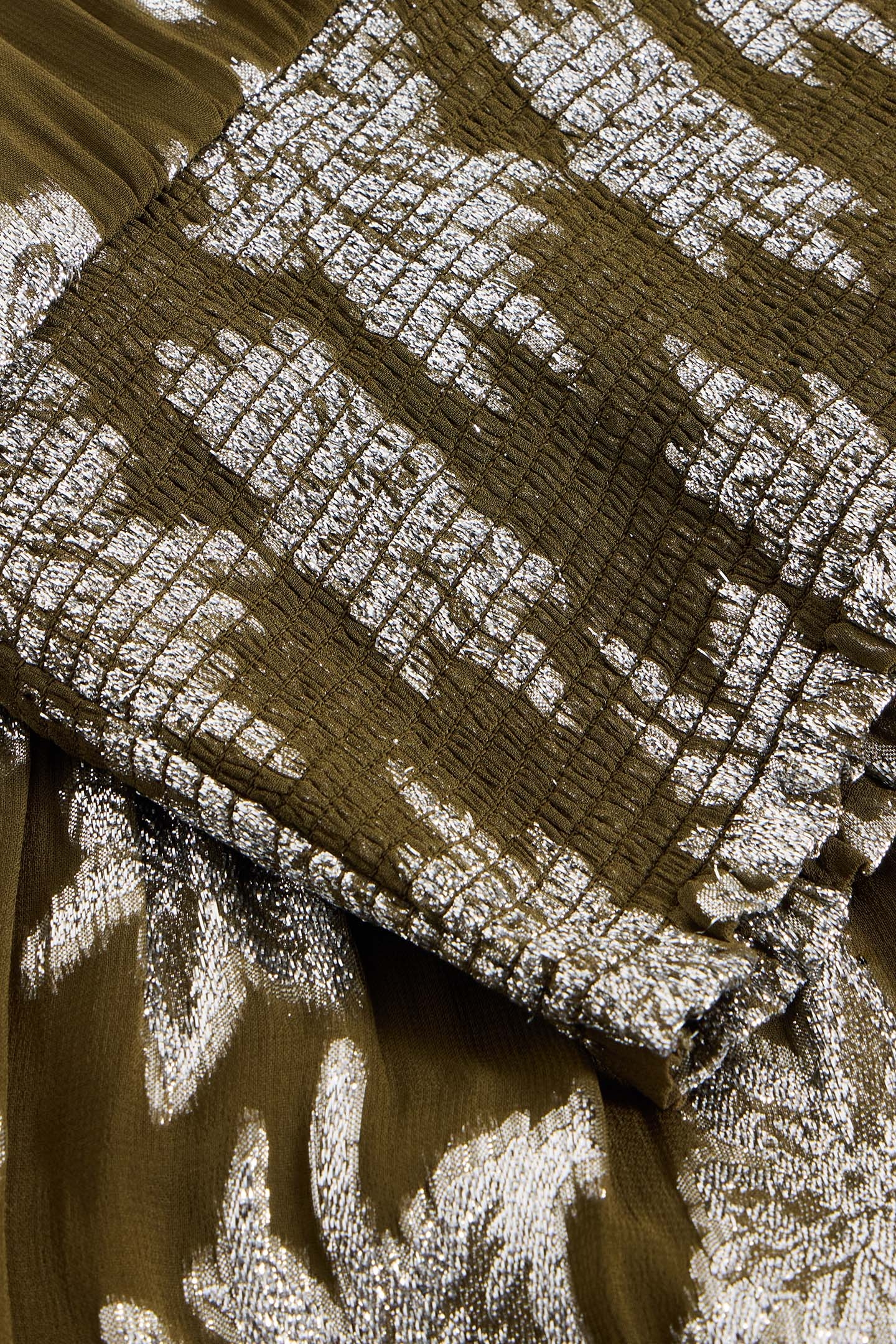 PHOEBE JACQUARD MAXI SKIRT GREEN MULTI 5