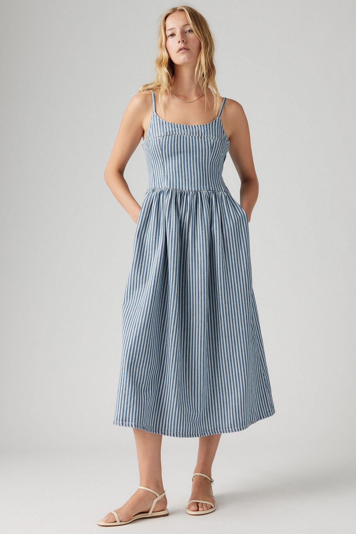 ALESSIE BUSTIER DRESS MISCHA STRIPE DENI 5