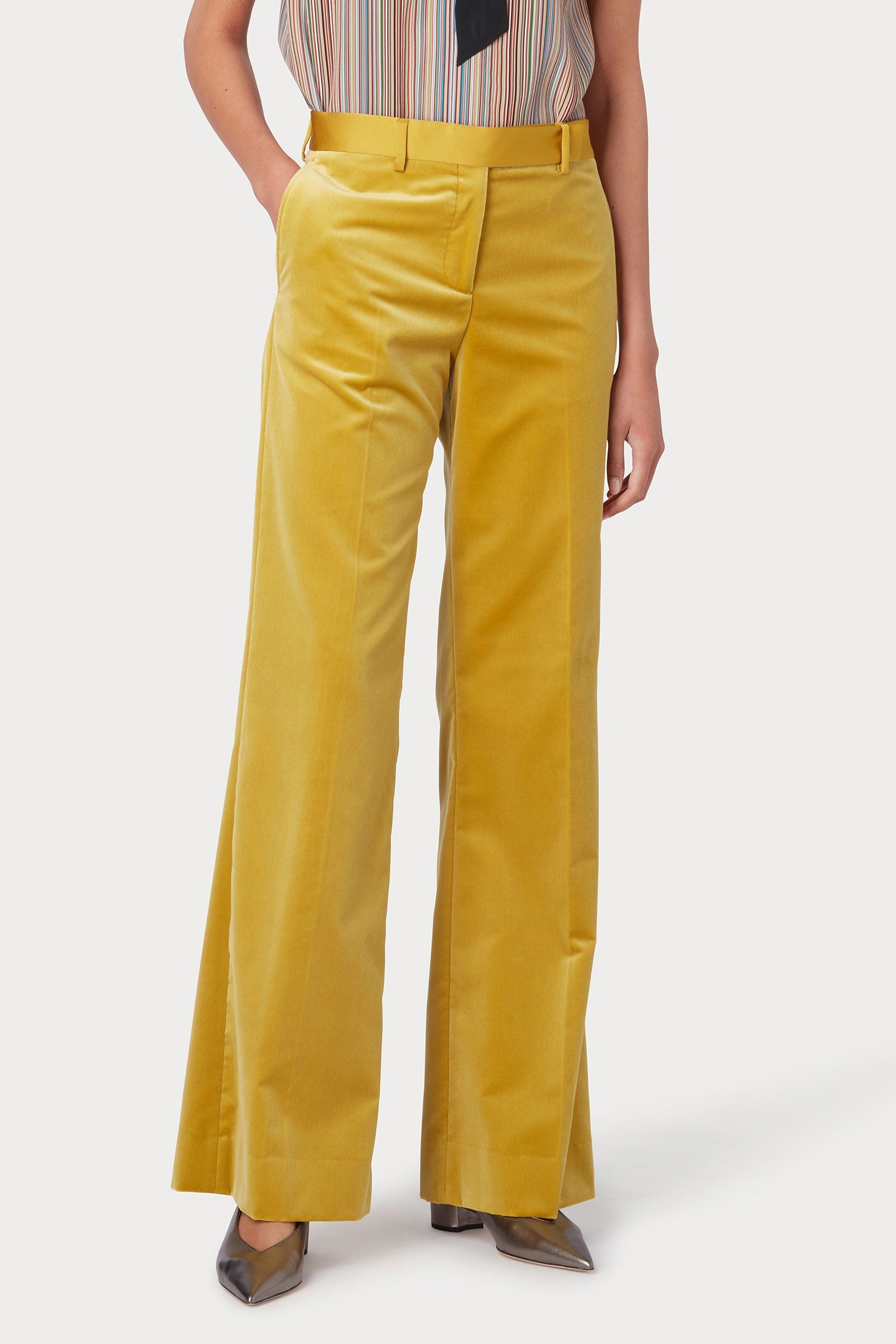 WOMENS TROUSERS GOLDEN YELLOW 1
