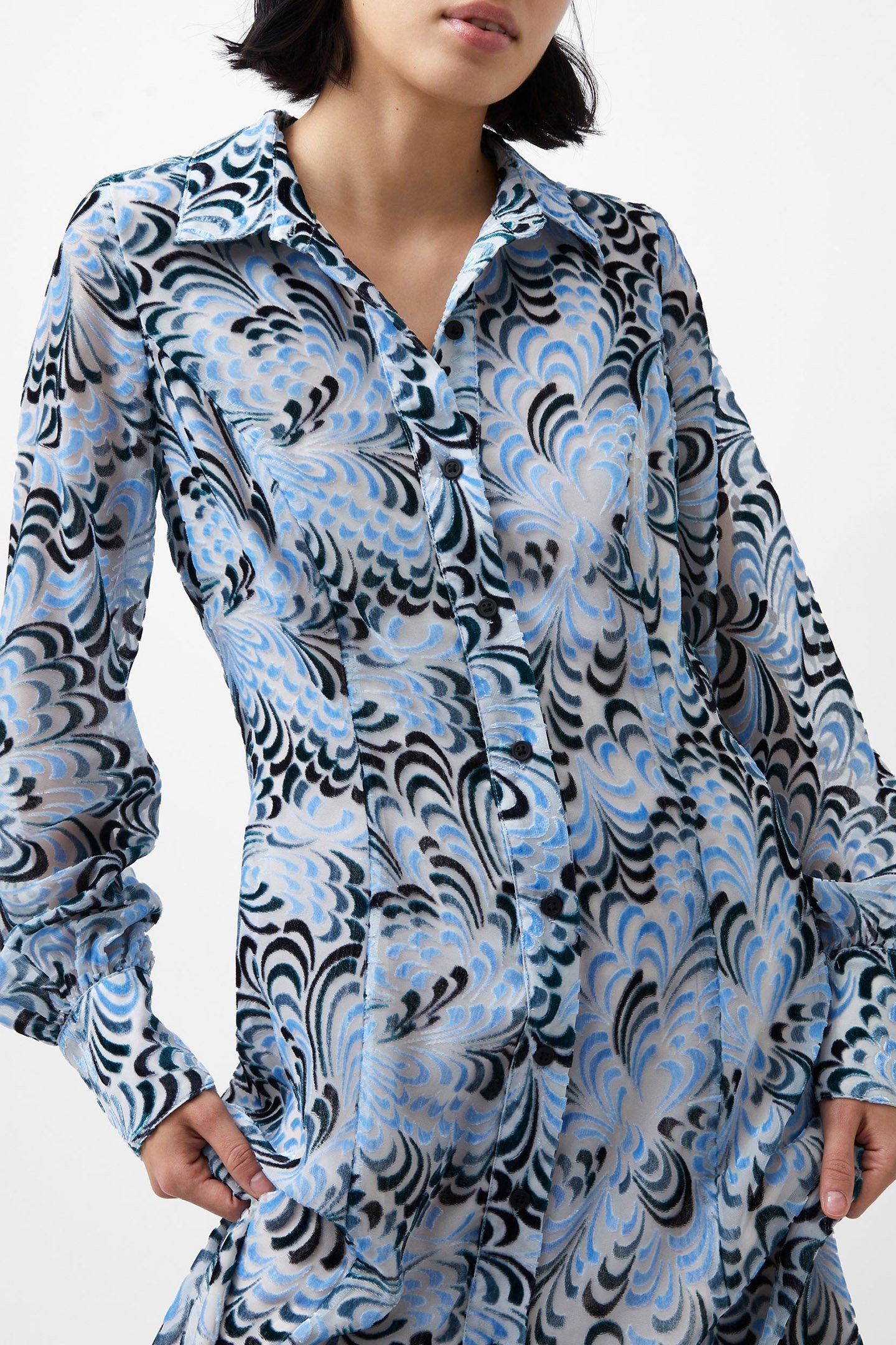 DIA DEVORE MAXI DRESS SUMMER WHITE/BLUE 4