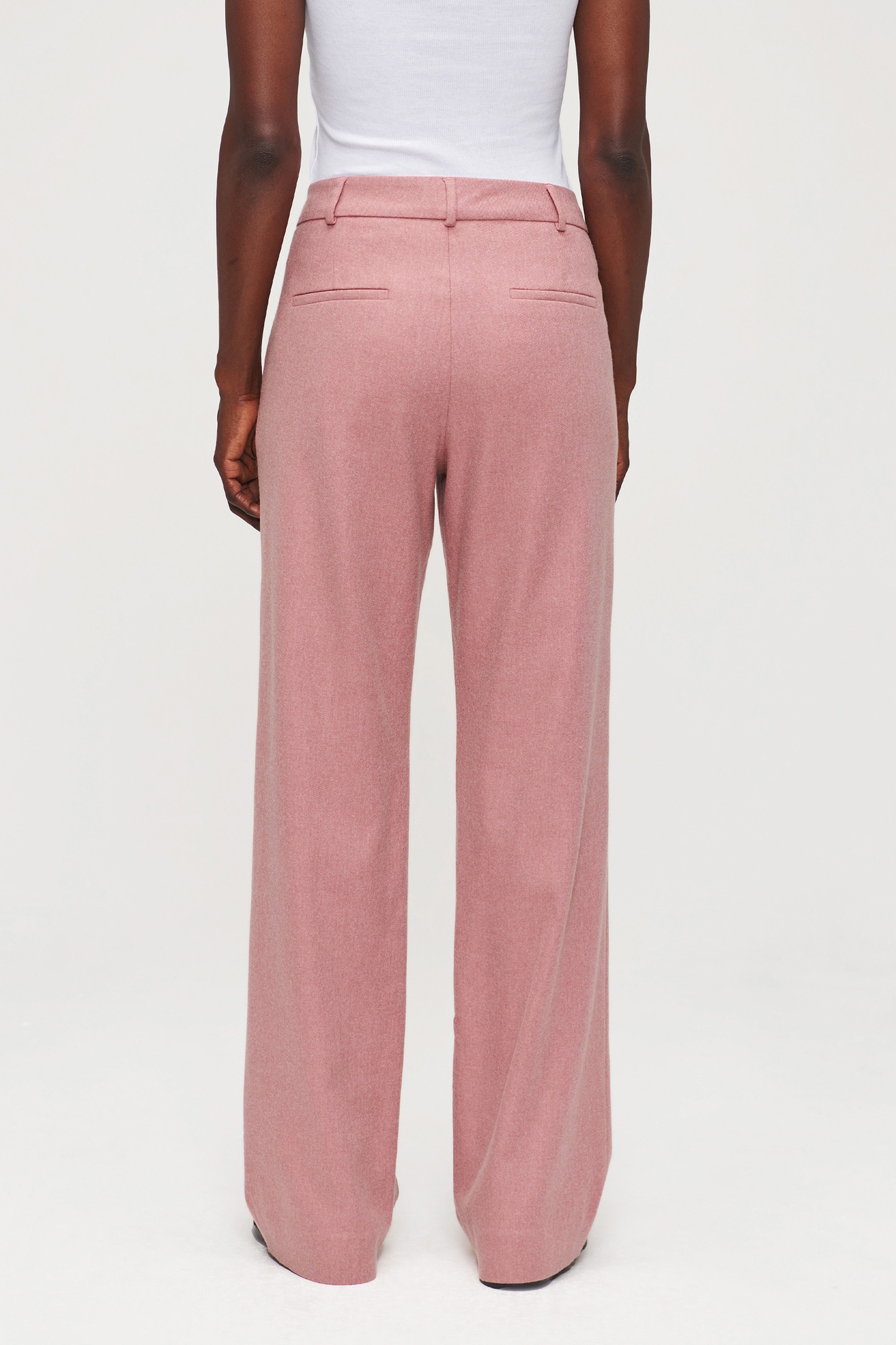 RELAXED FLANNEL PANTS CASHMERE ROSE 2