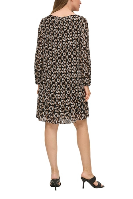 S.OLIVER DRESS GREY/BLACK 2