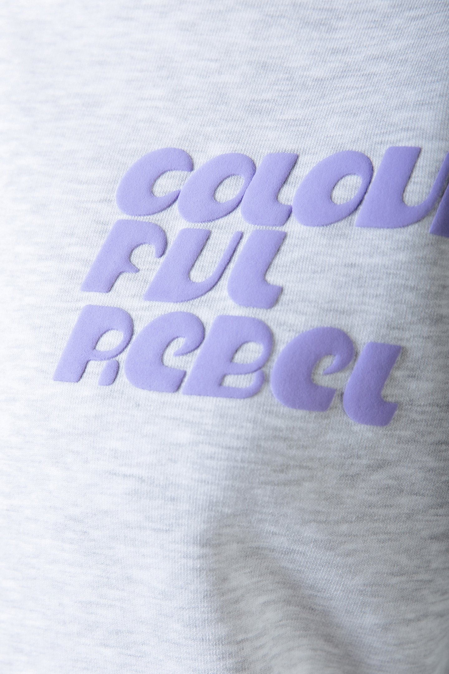 PUFF LOGO RELAXED SWEAT LIGHT GREY MELANGE 3