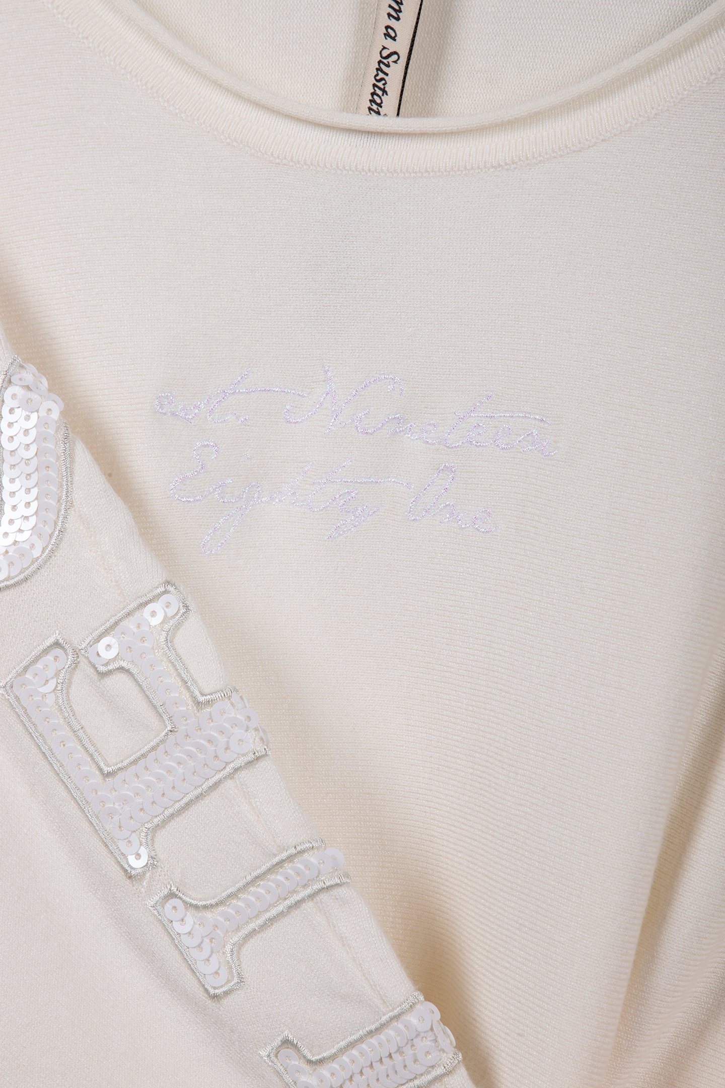 MAEVE LOGO BAT SLEEV CREAM WHITE 4