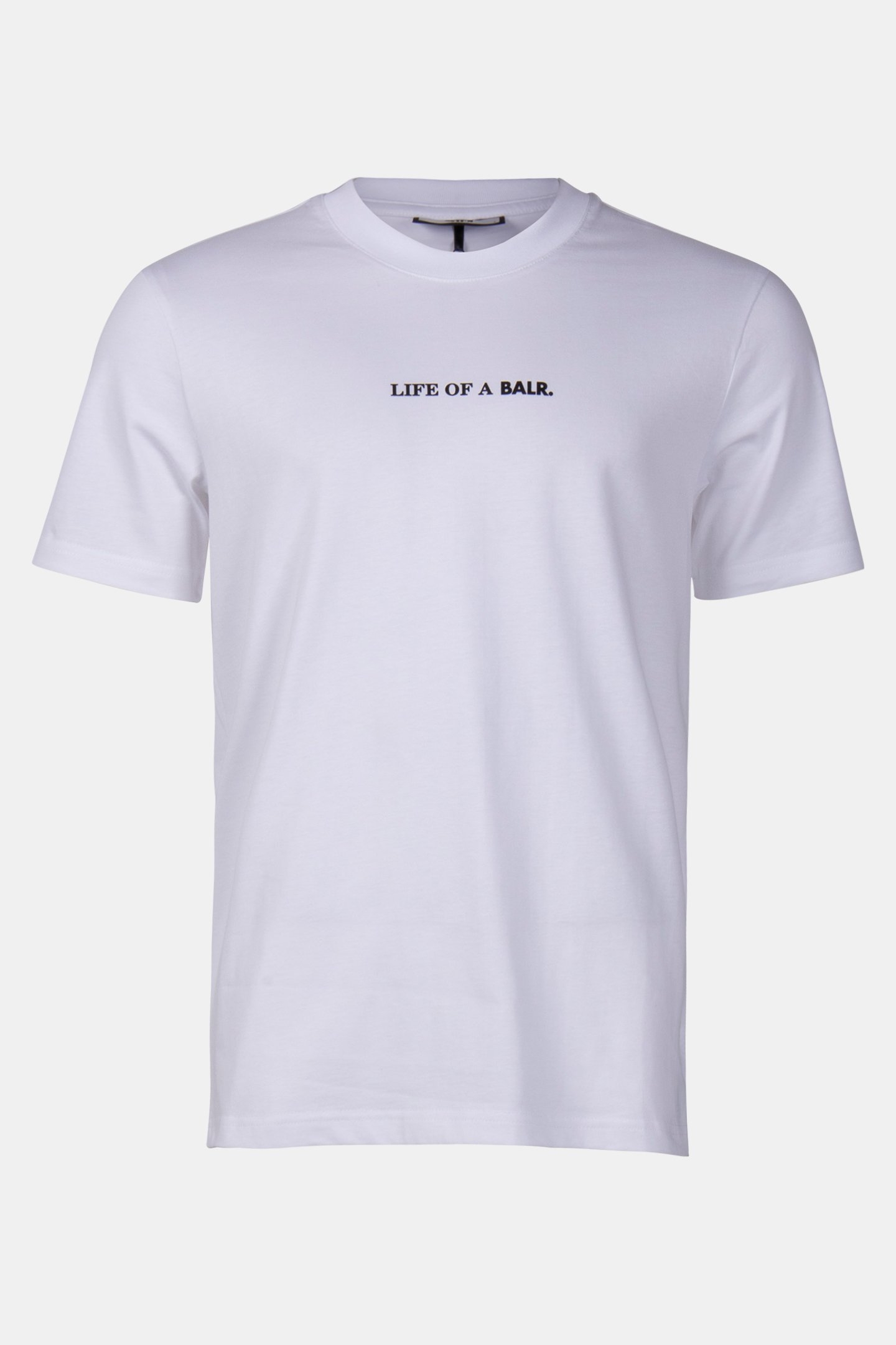LIFE OF A BALR. REGULAR FIT T-SHIRT BRIGHT WHITE 3