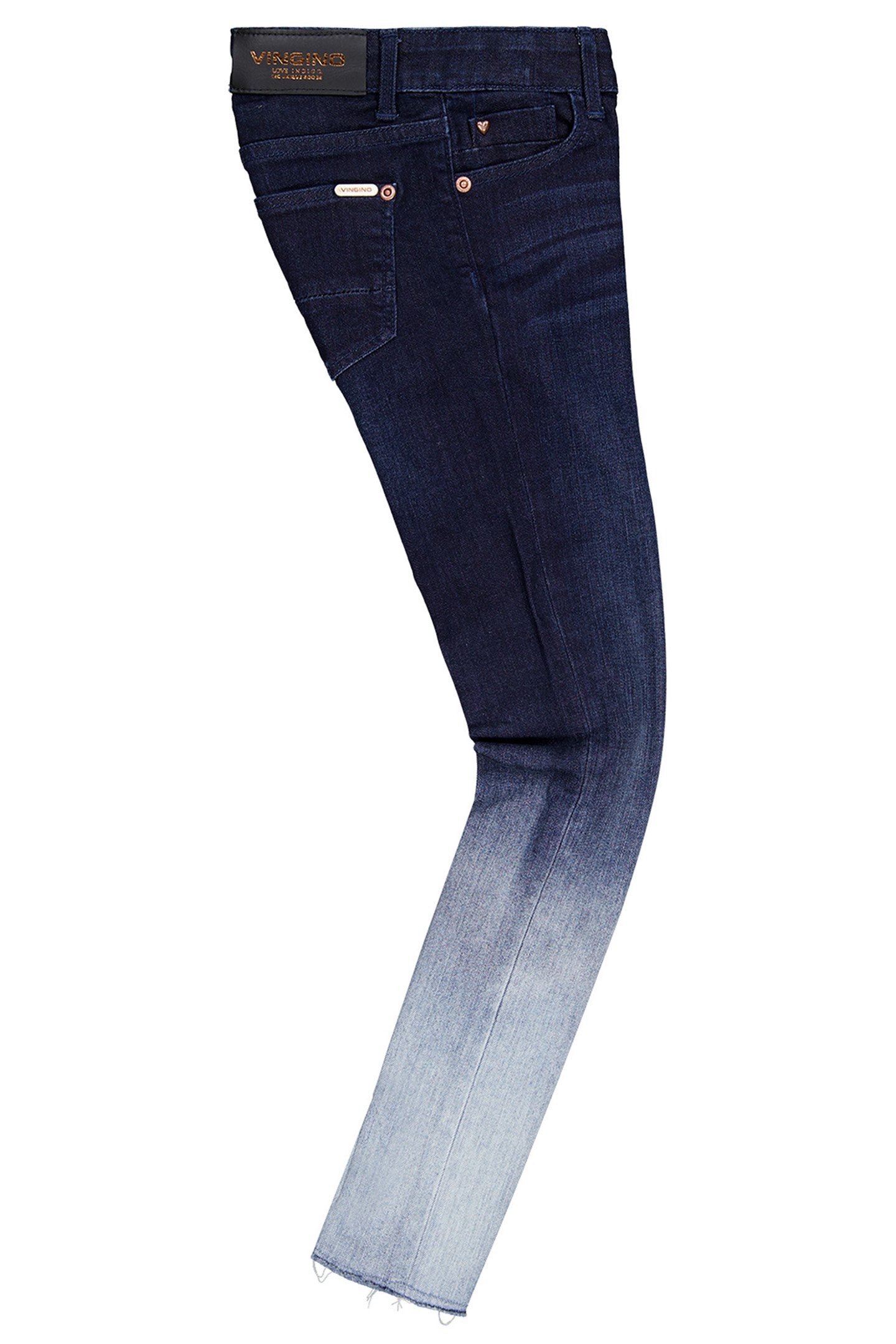 GIRL'S AMIA BLEACH JEANS DEEP DARK 3