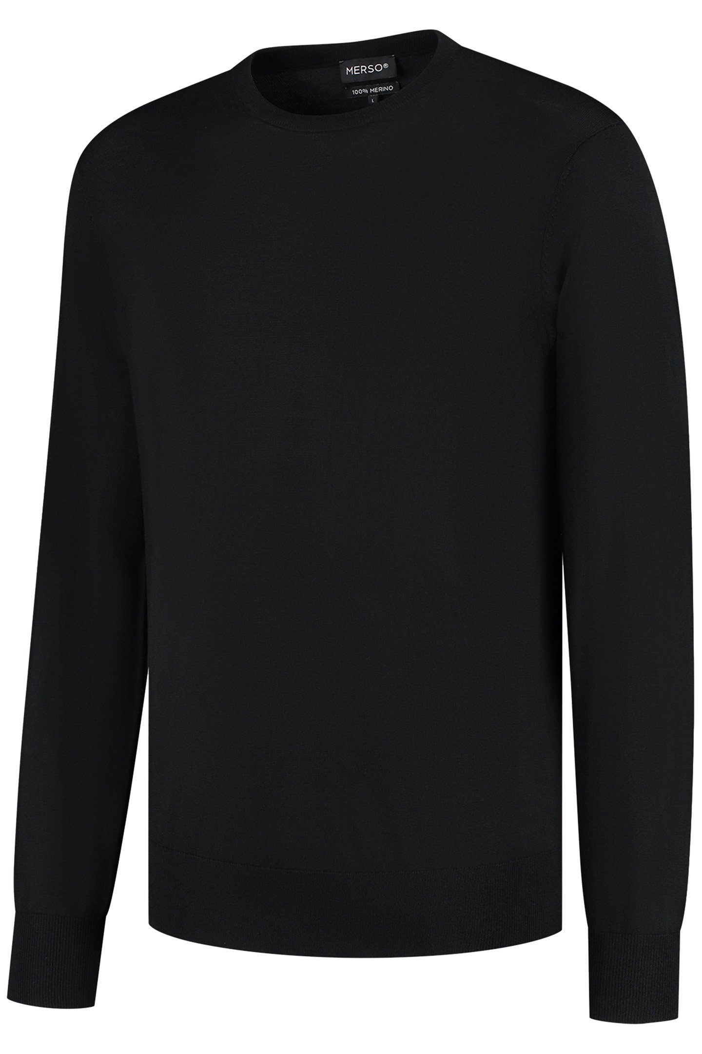 CREW NECK 100% MERINO BASALT BLACK 4
