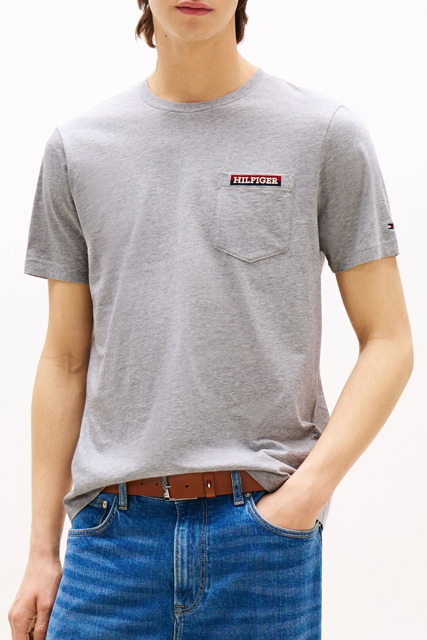 AMERICANA MONOTYPE P REGULAR FIT T-SHIRT LIGHT GREY 1