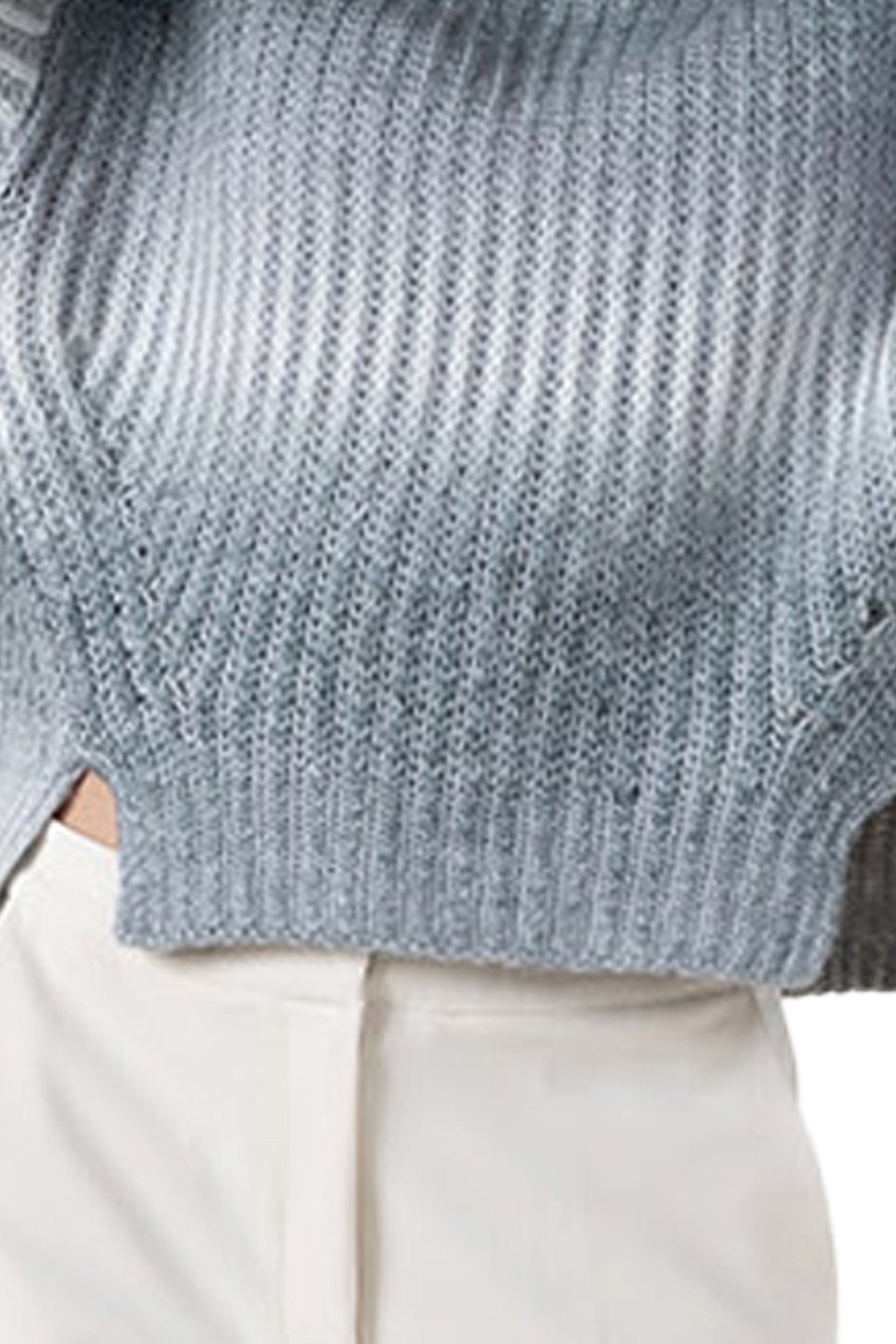 DALY KNITTED PULL LONG SLEEVE LIGHT GREY MELEE 5