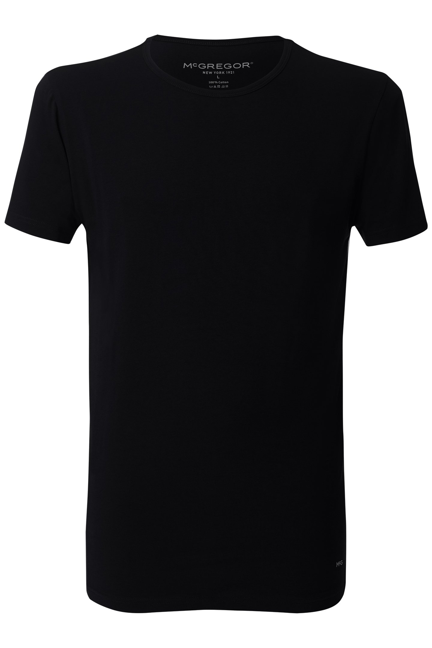 MCGREGOR - PREMIUM STRETCH T-SHIRT - O-NECK - 4-PACK BLACK 3