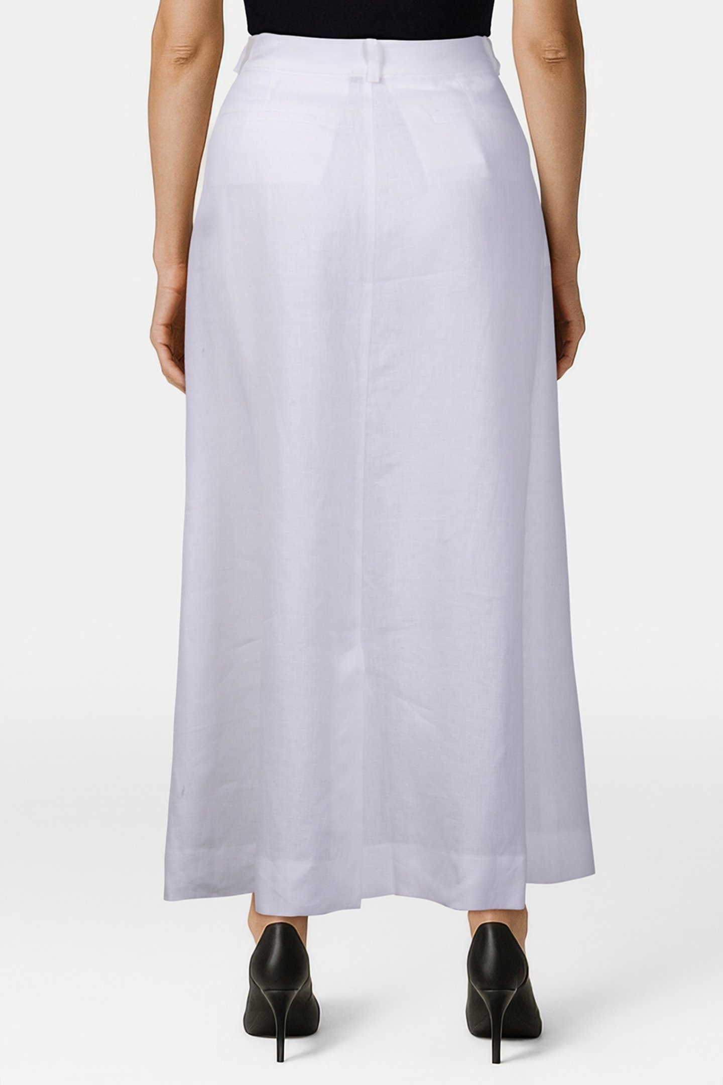 LINEN MAXI SKIRT SKY CAPTAIN 2