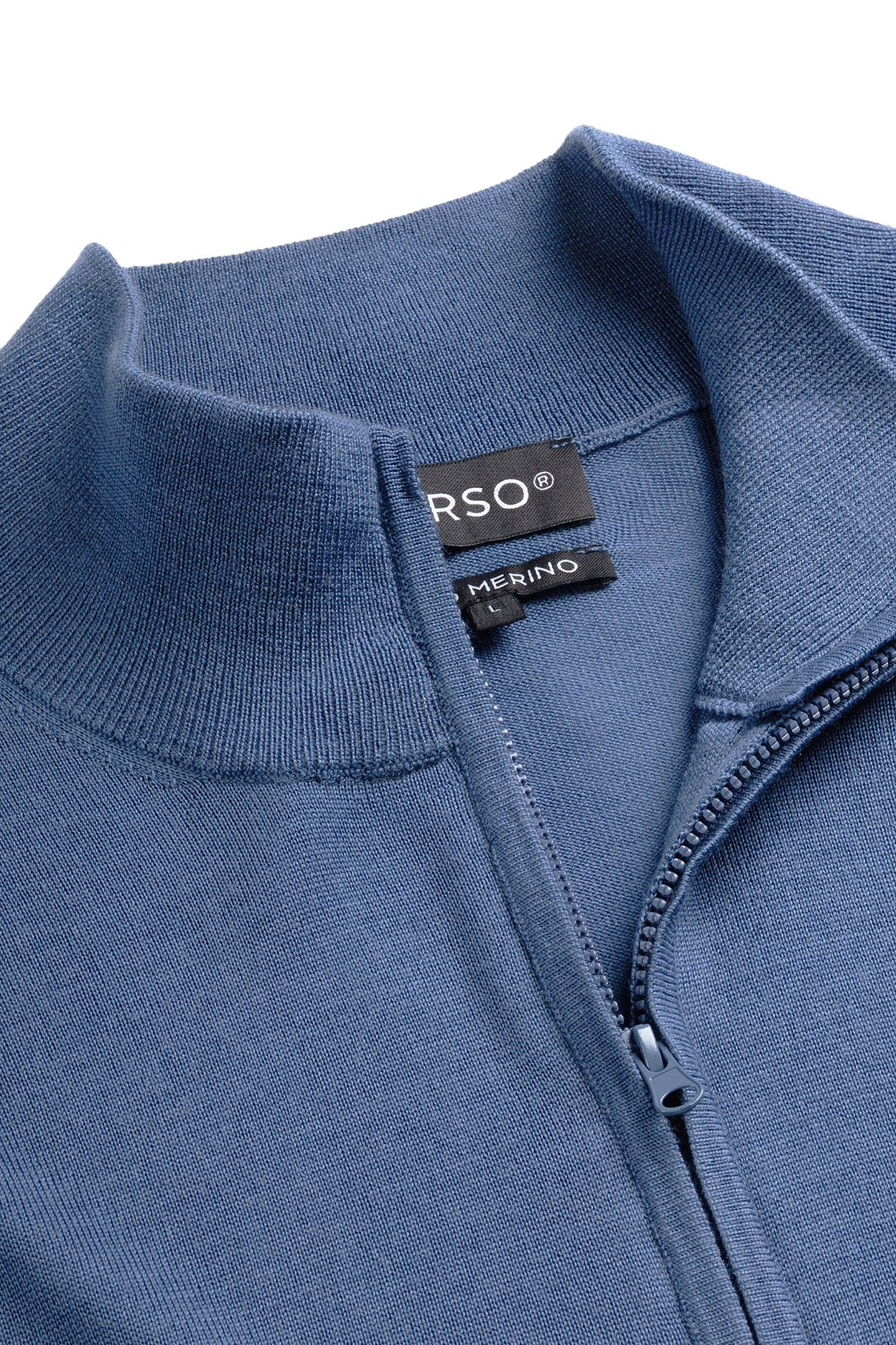 ZIP UP 100% MERINO PACIFIC BLUE 6