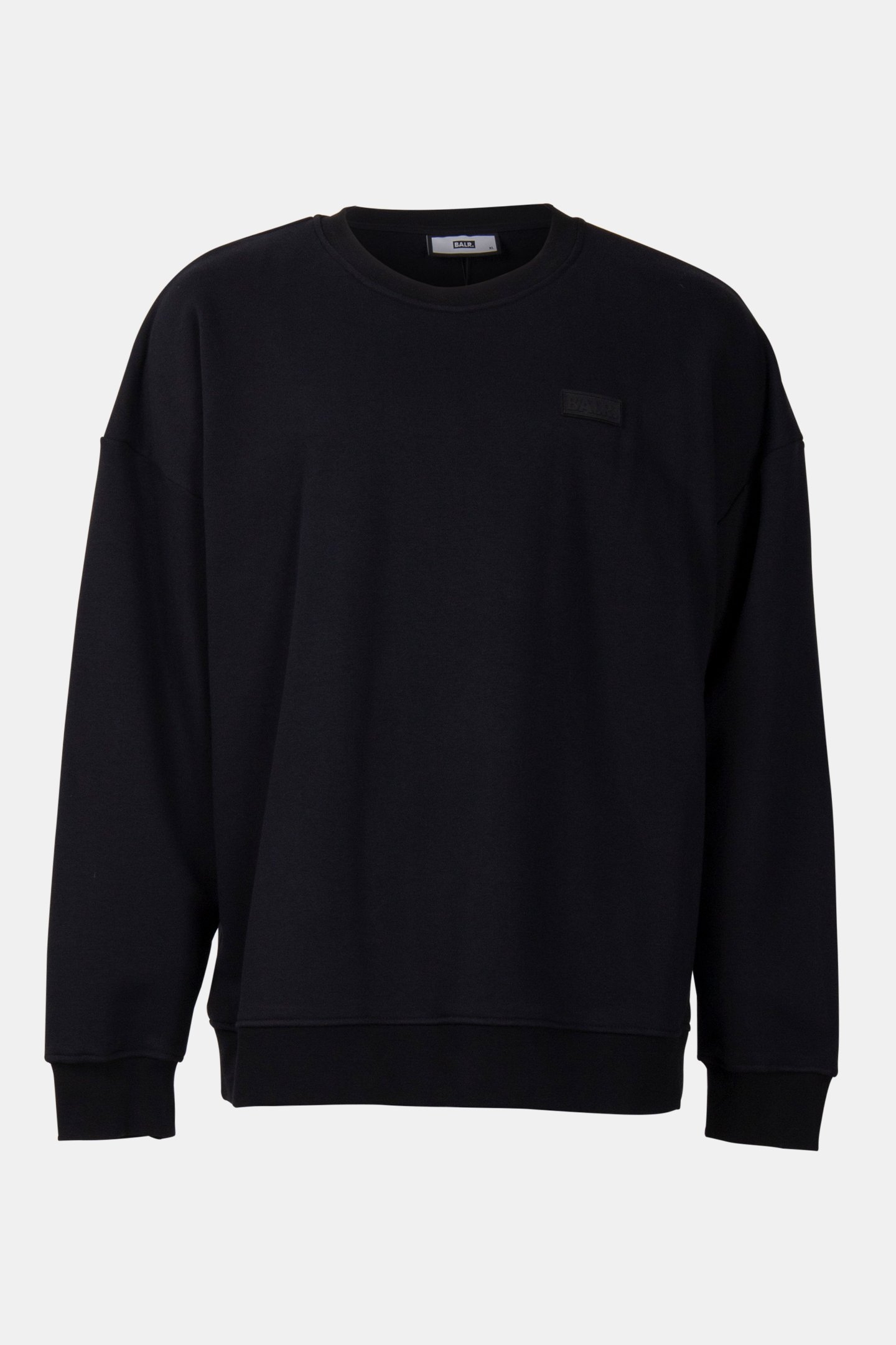 BALR. PATCH BOX FIT CREWNECK JET BLACK 3