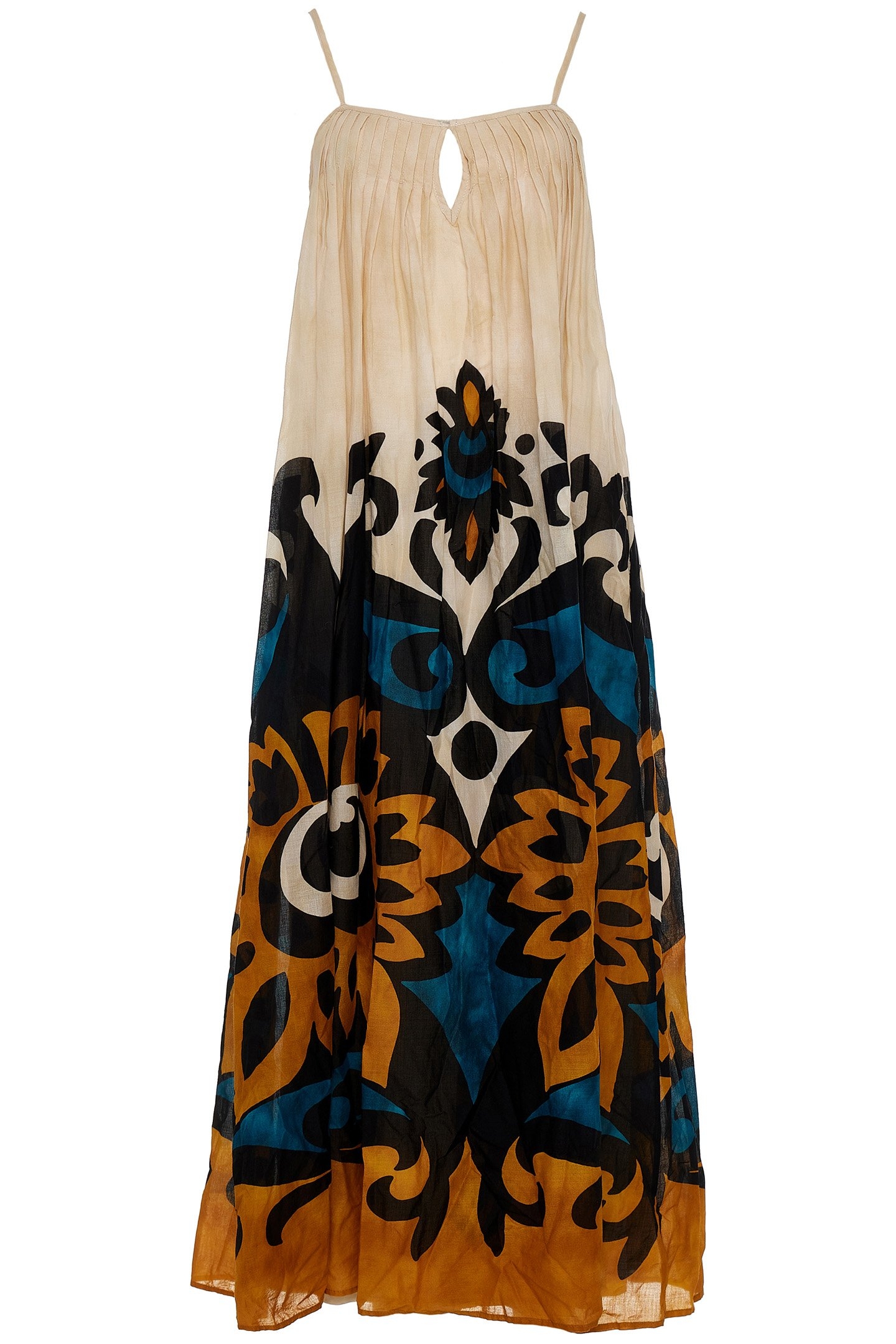 WARMTH LONG DRESS BLUE-CAMEL 4
