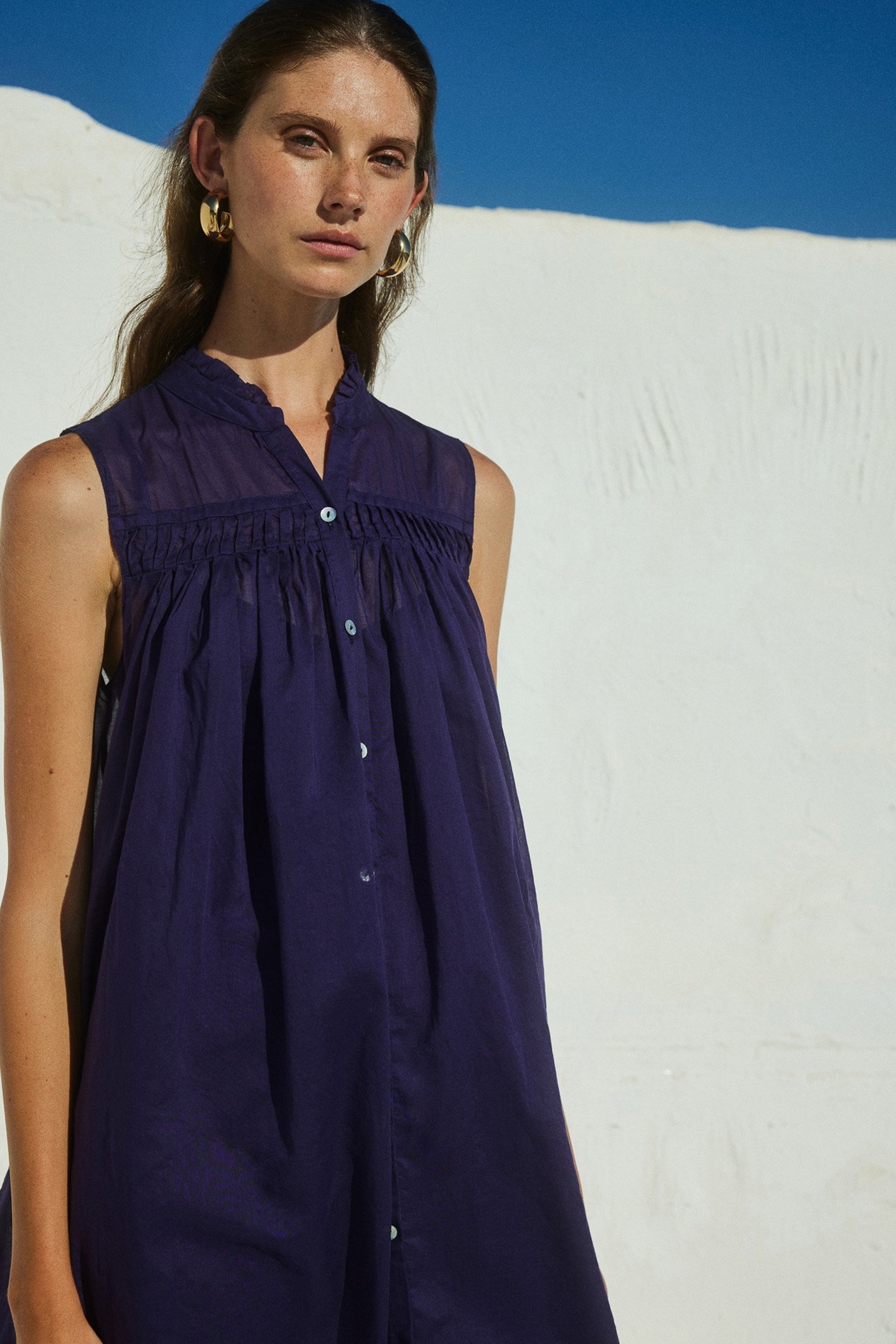 MELPOMENI MIDI DRESS BLUE-VIOLE 4