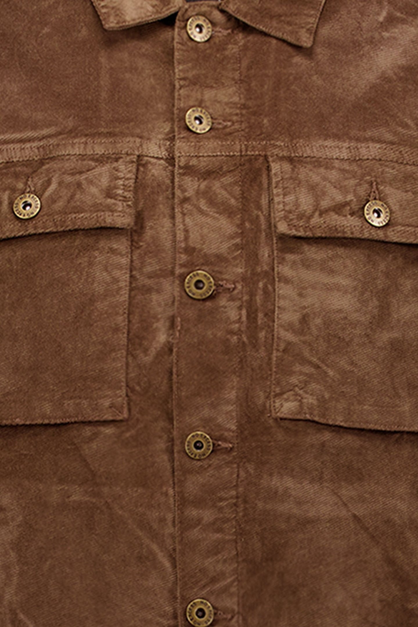 OVERSHIRT BUTTON CLOSURE FINE CORDUROY STRETCH TAUPE 3