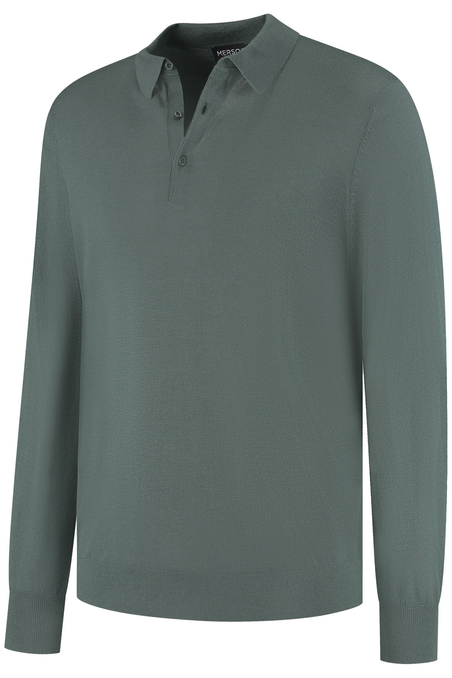 POLO LONG SLEEVE 100% MERINO FERNSTONE GREEN 4