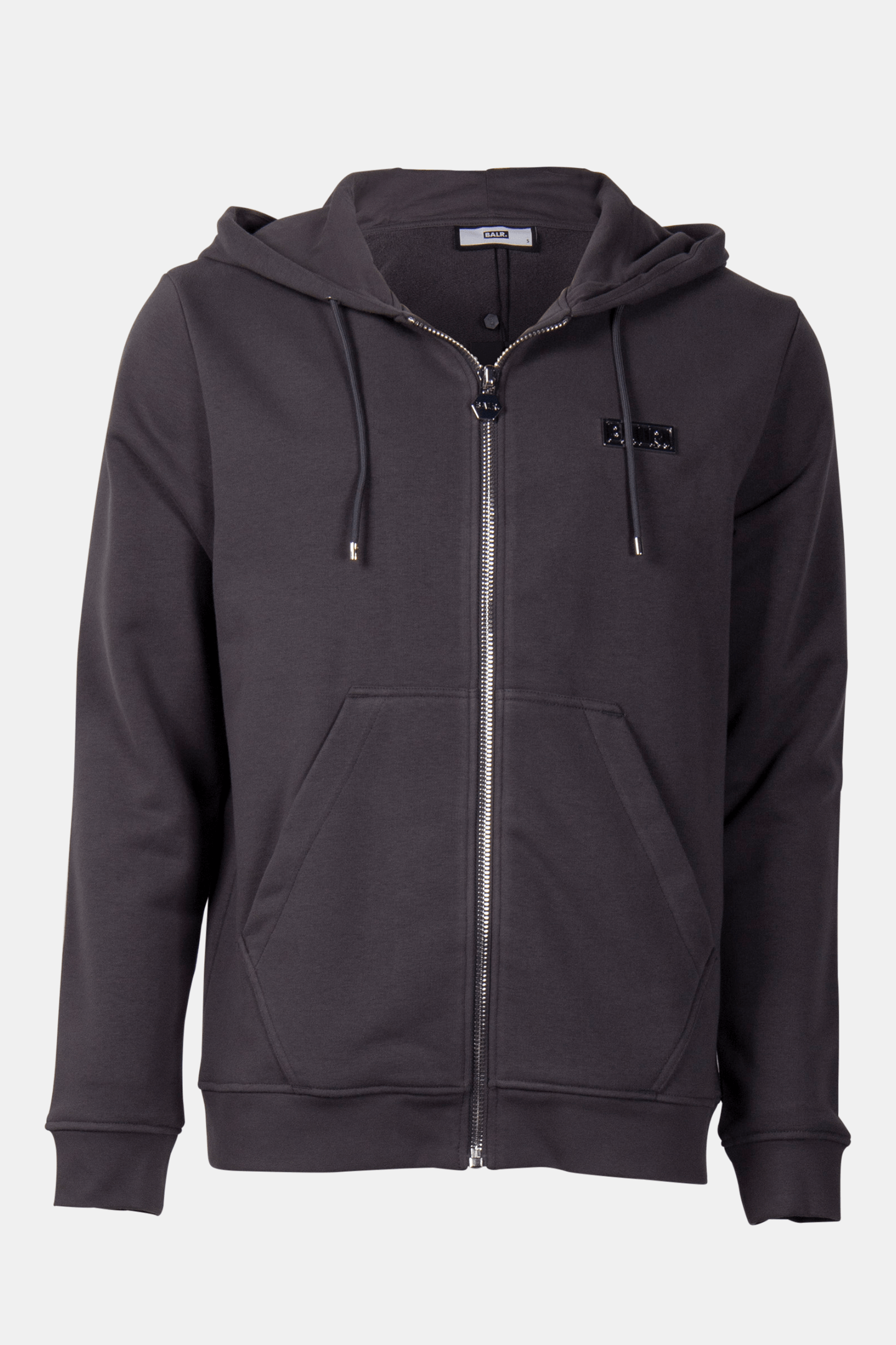 B-SERIES REGULAR FIT ZIP THROUGH HOODIE ASPHALT 3