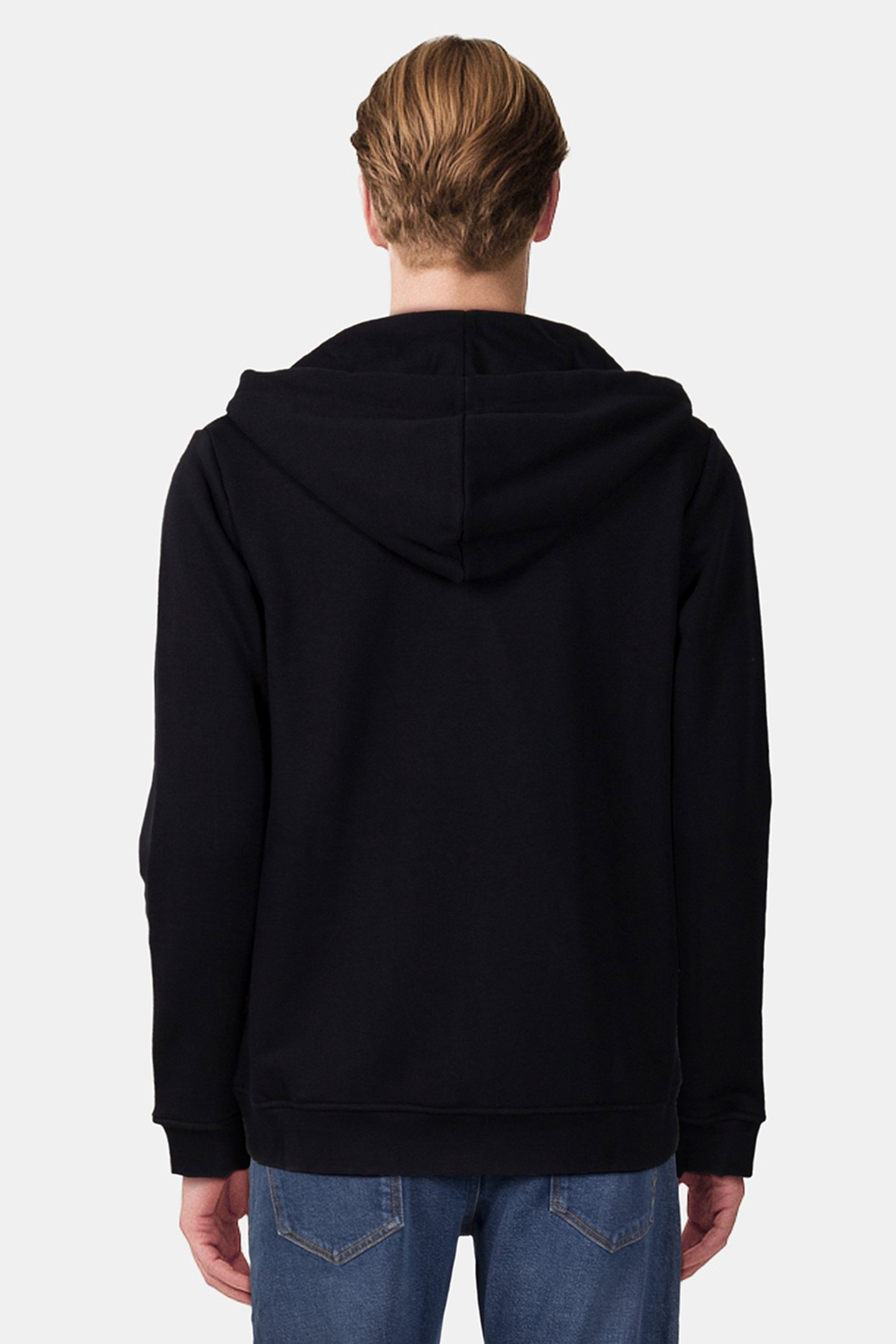 B-SERIES ZIP-THROUGH HOODIE JET BLACK 2