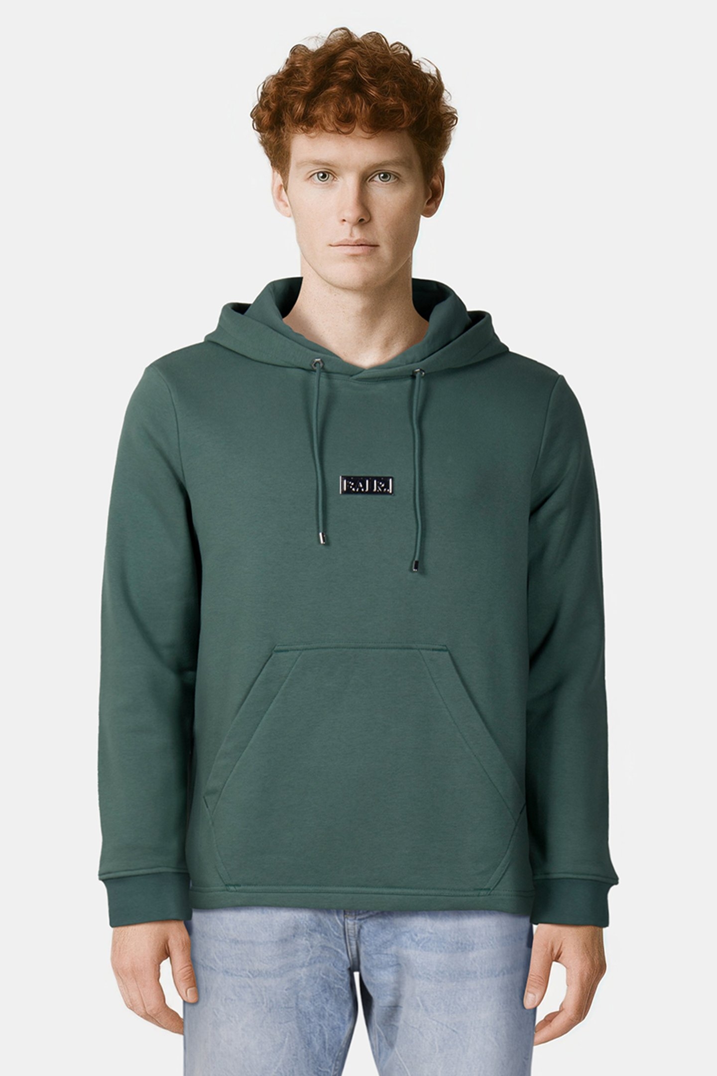 B-SERIES REGULAR FIT HOODIE DARK FOREST 1