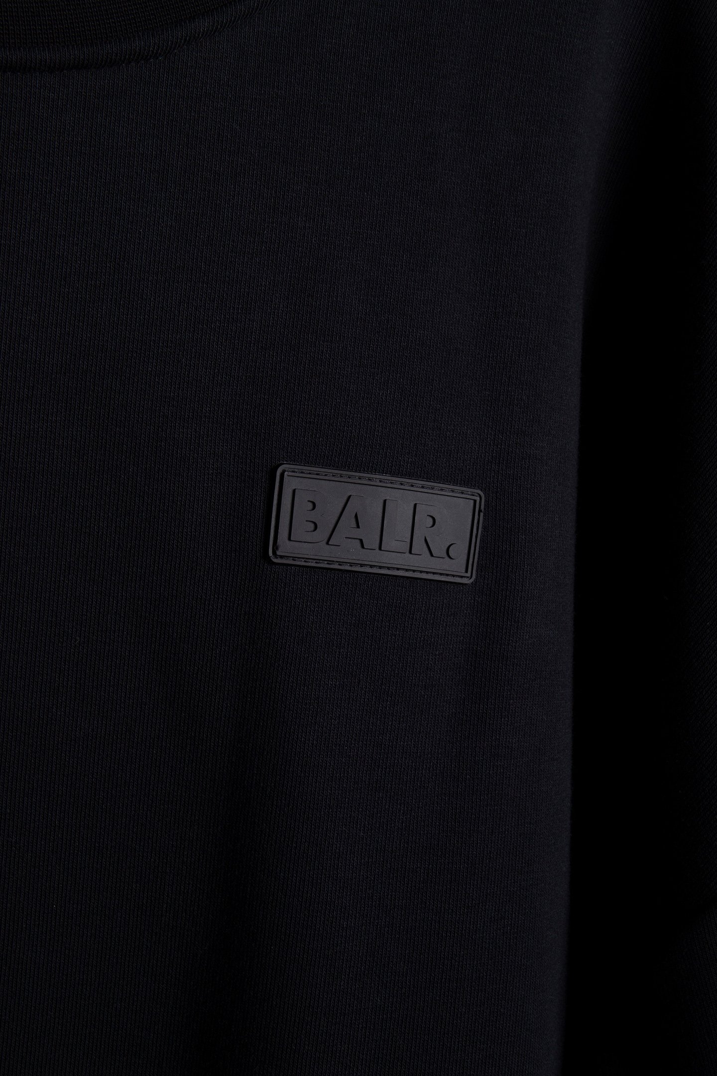 BALR. PATCH BOX FIT CREWNECK JET BLACK 4