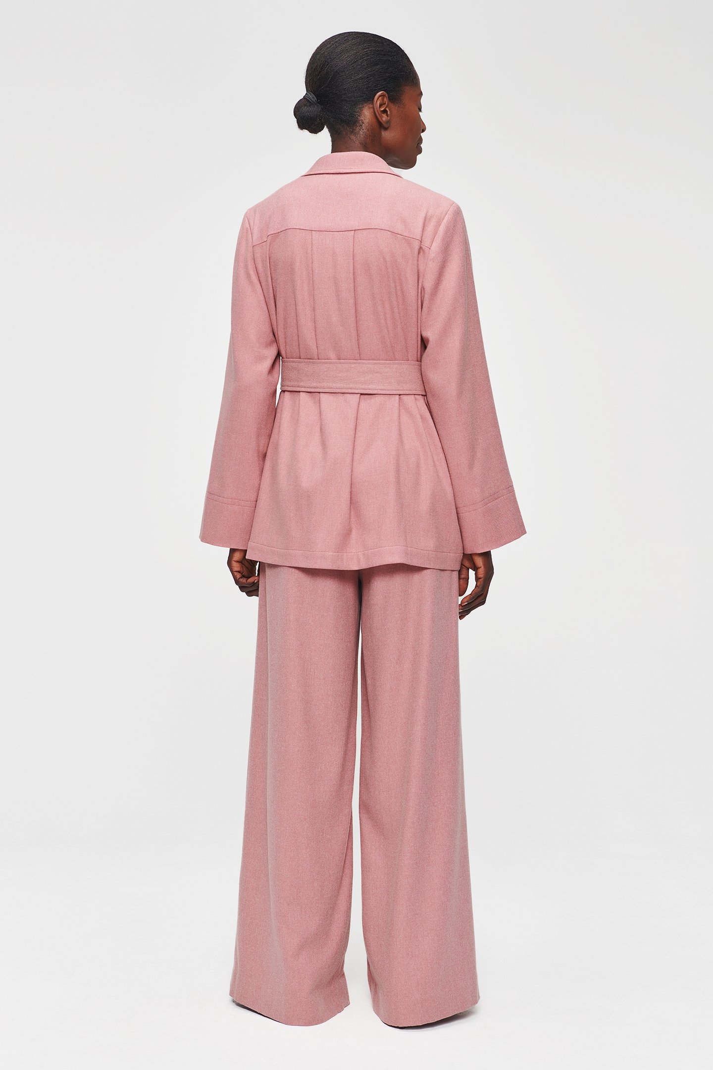 RELAXED FLANNEL JACKET CASHMERE ROSE 4