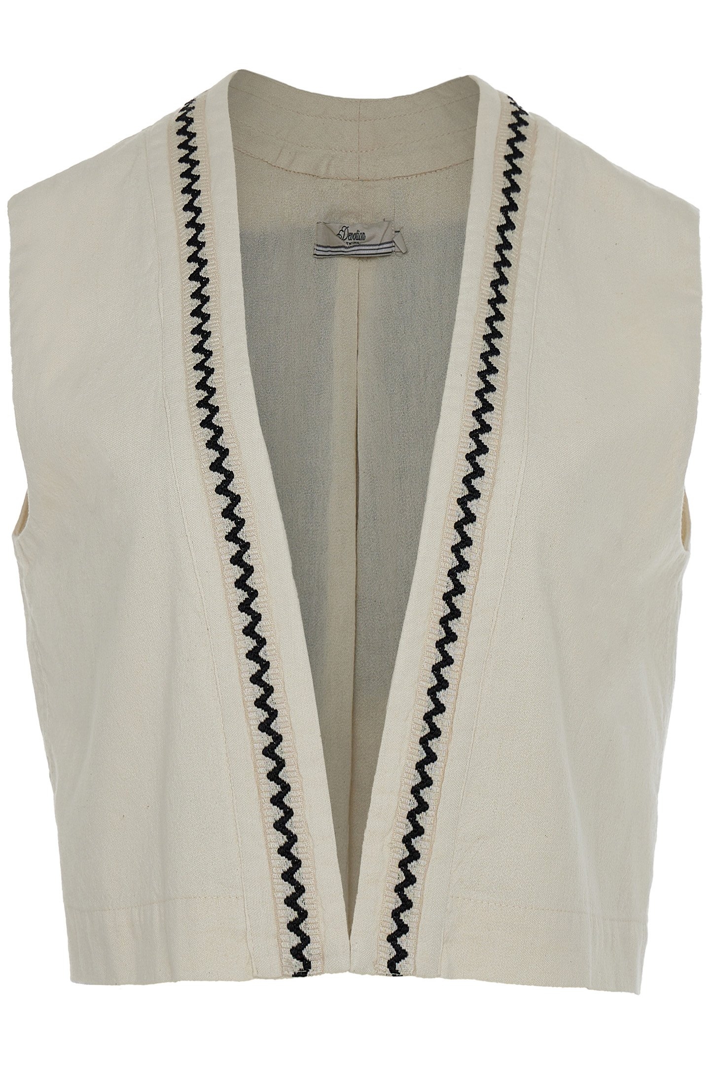 AGATHIST VEST OFFW-BLACK 1