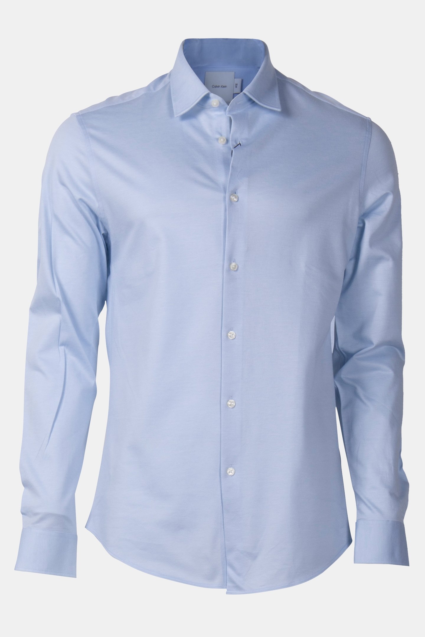 REG PERF KNIT SLD SHIRT BLUE 3