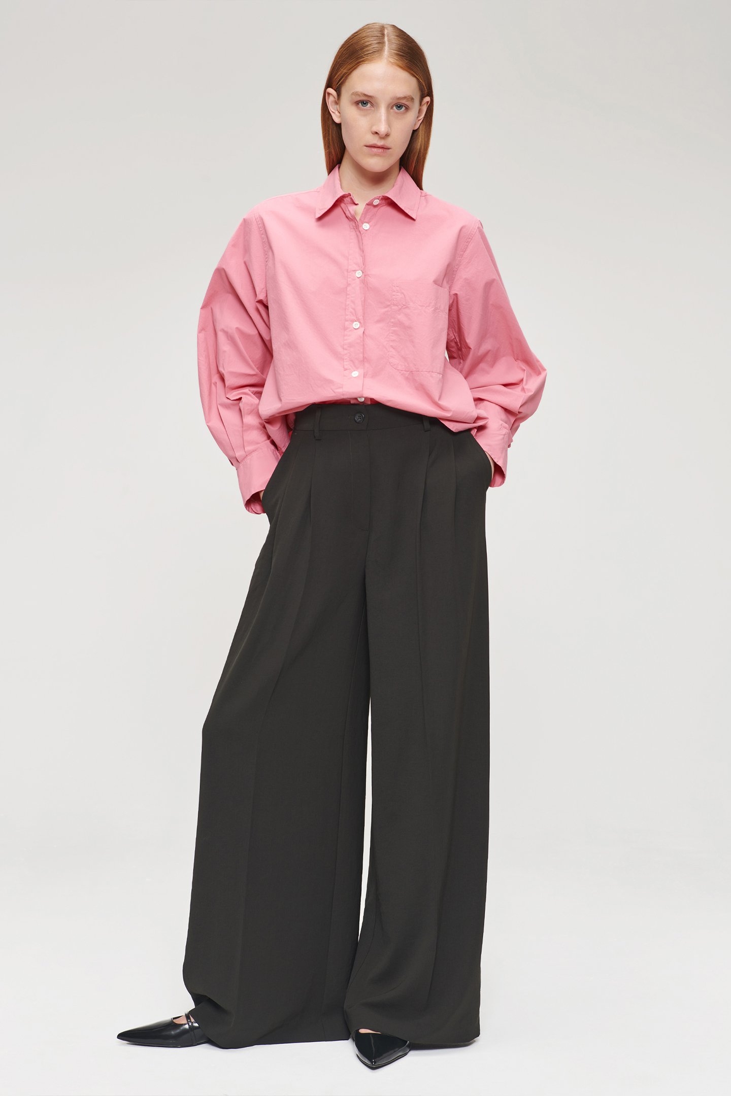 ORG COTTON BOXY SHIRT PINK 5