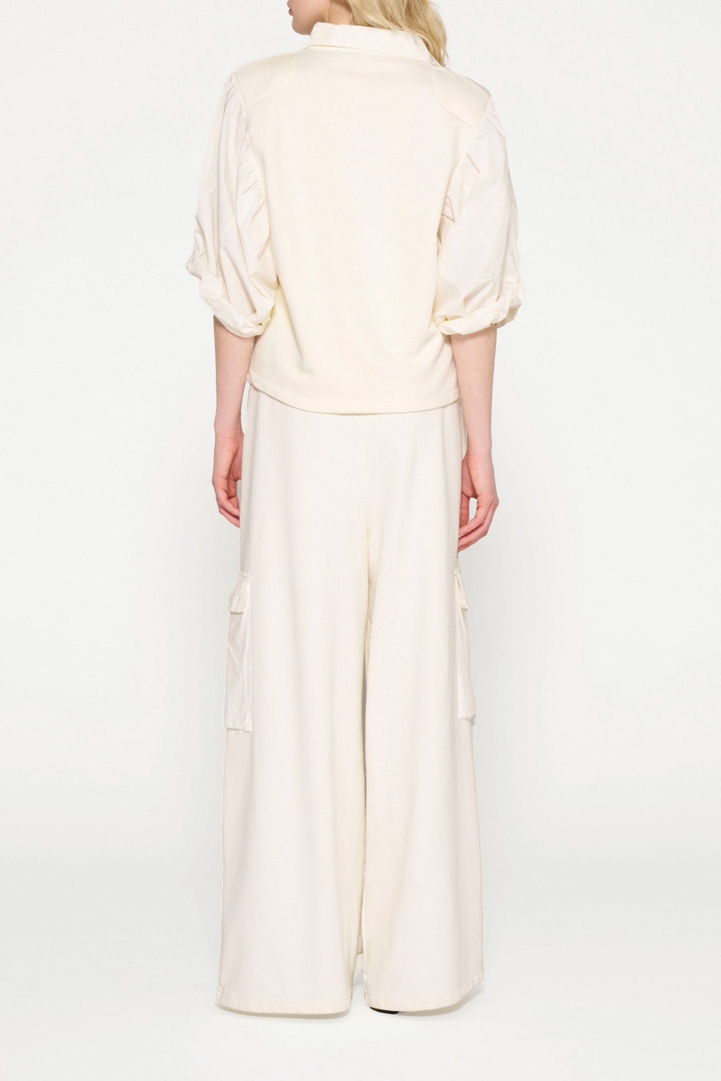 WIDE LEG CARGO PANTS LIGHT NATURAL 3