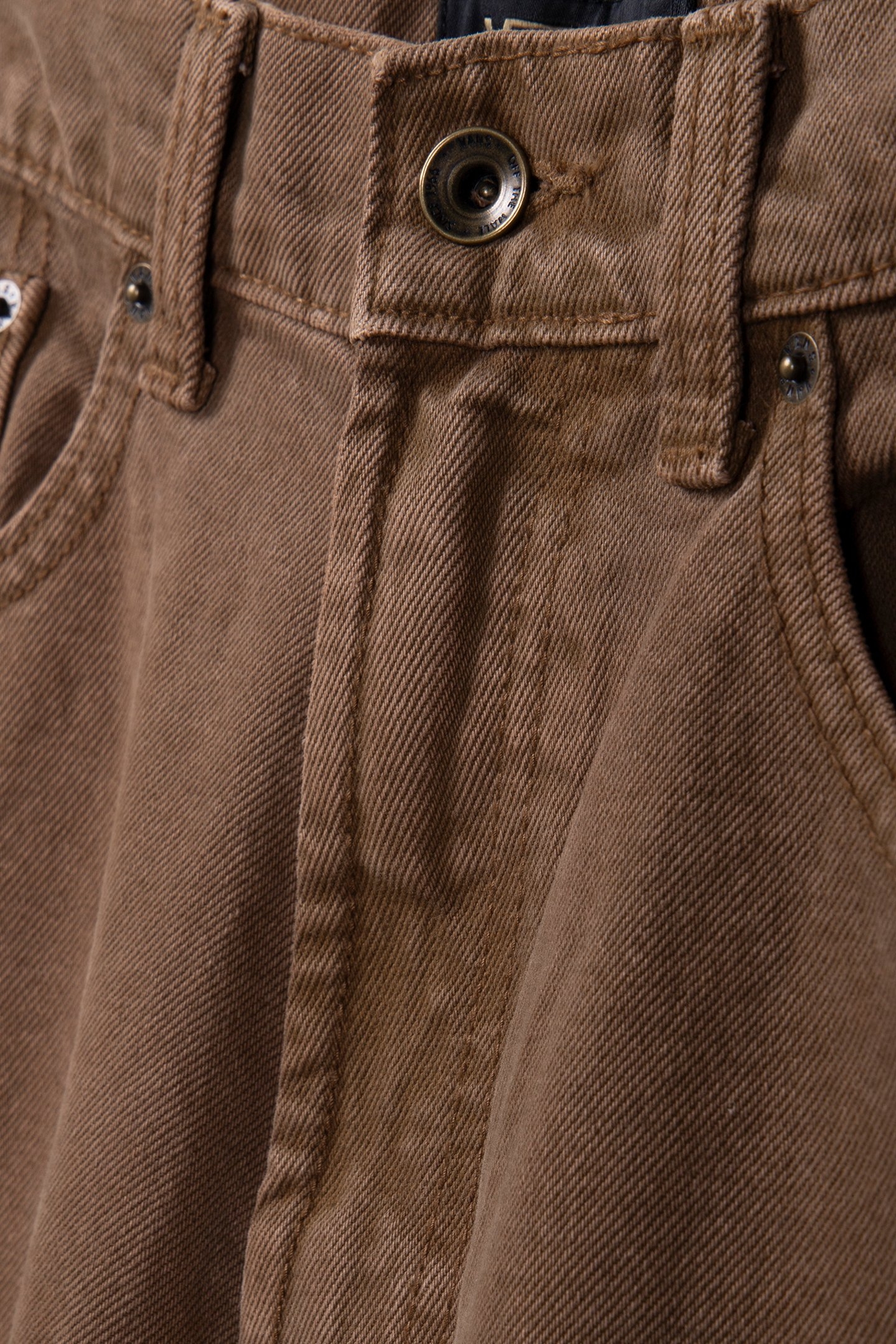 CHECK-5 BAGGY DENIM PANT SEPIA 4