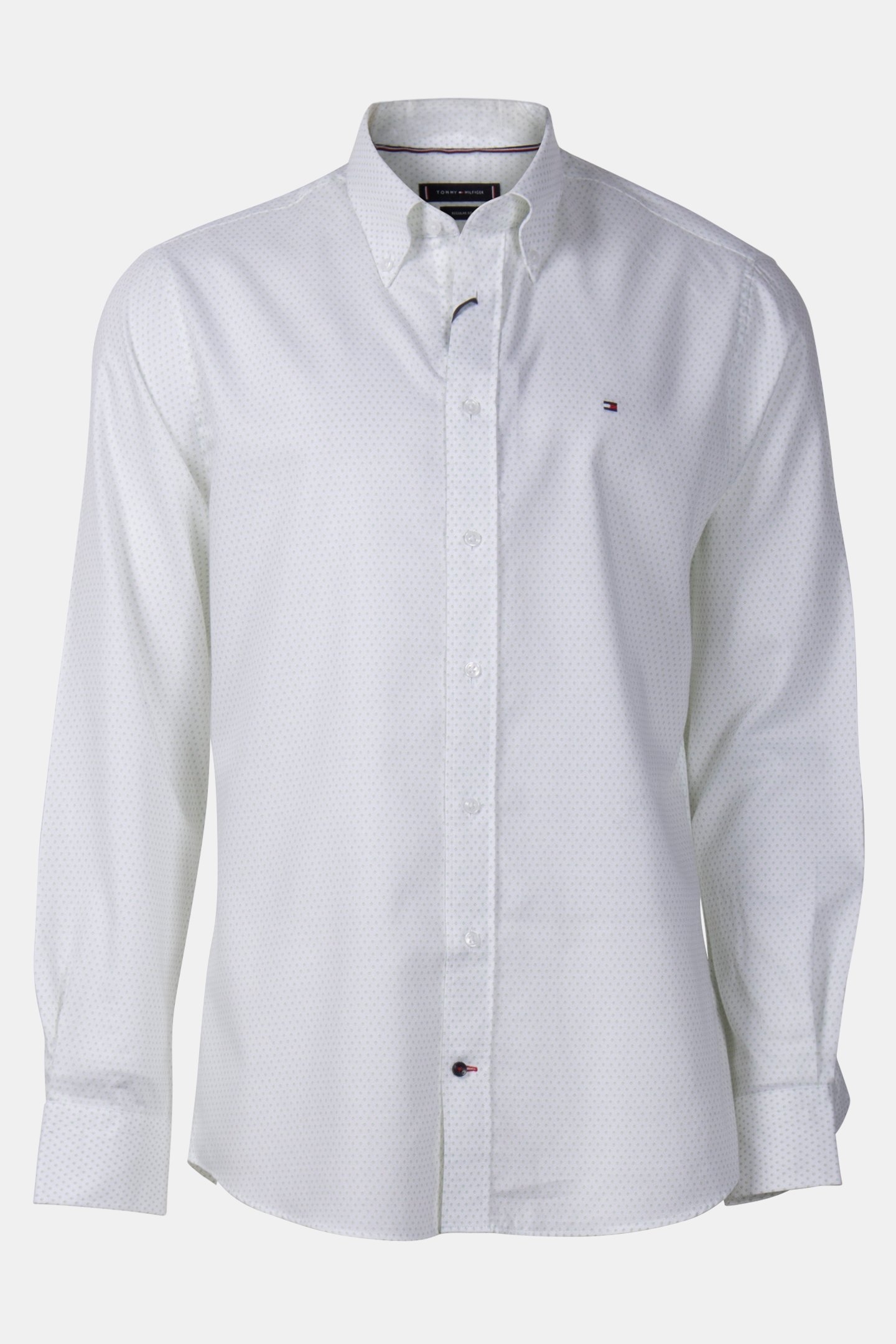 CL - TWILL PRT RF SHIRT WHITE/OPAL GREEN 3