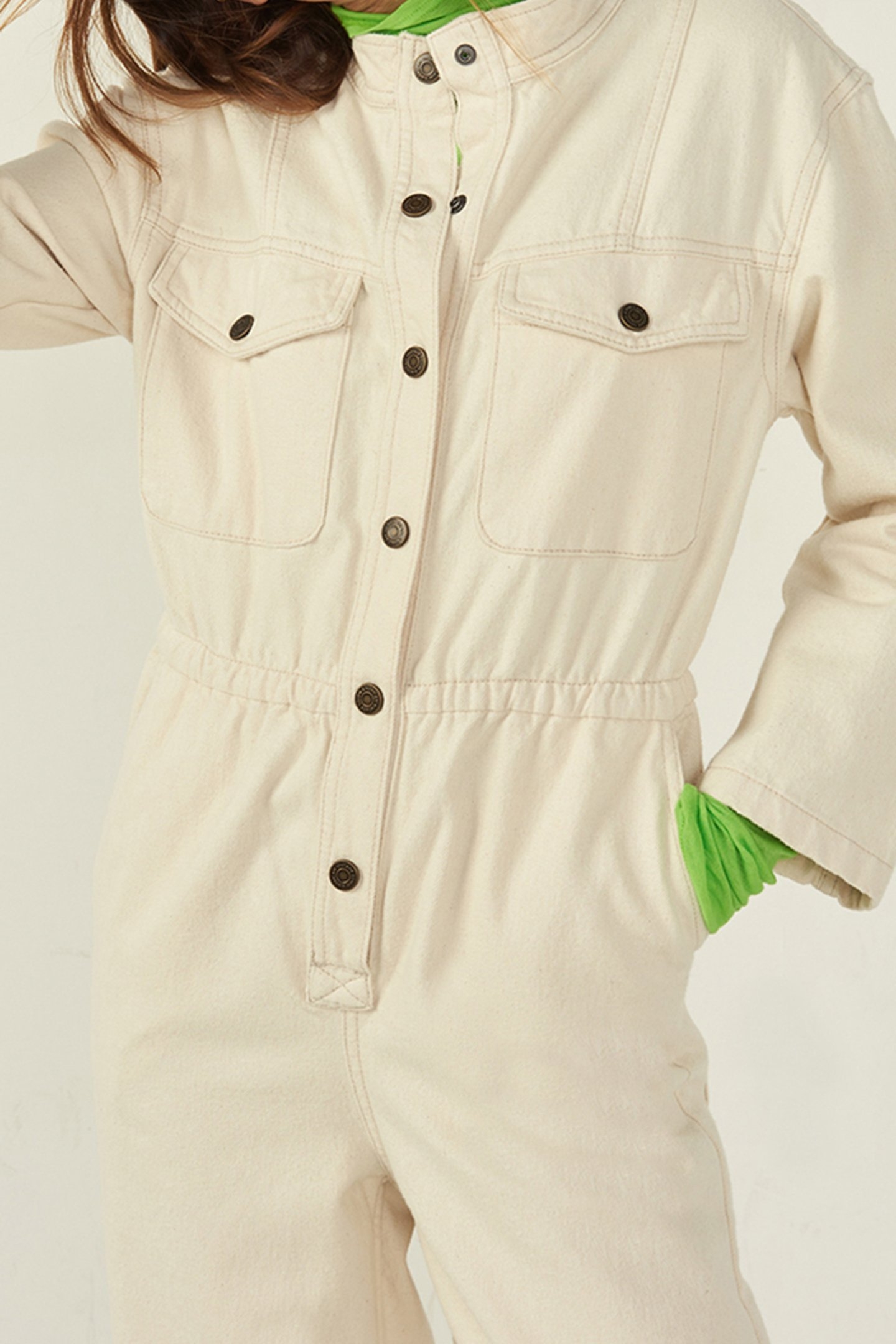 SPYWOOD JUMPSUIT ECRU 3