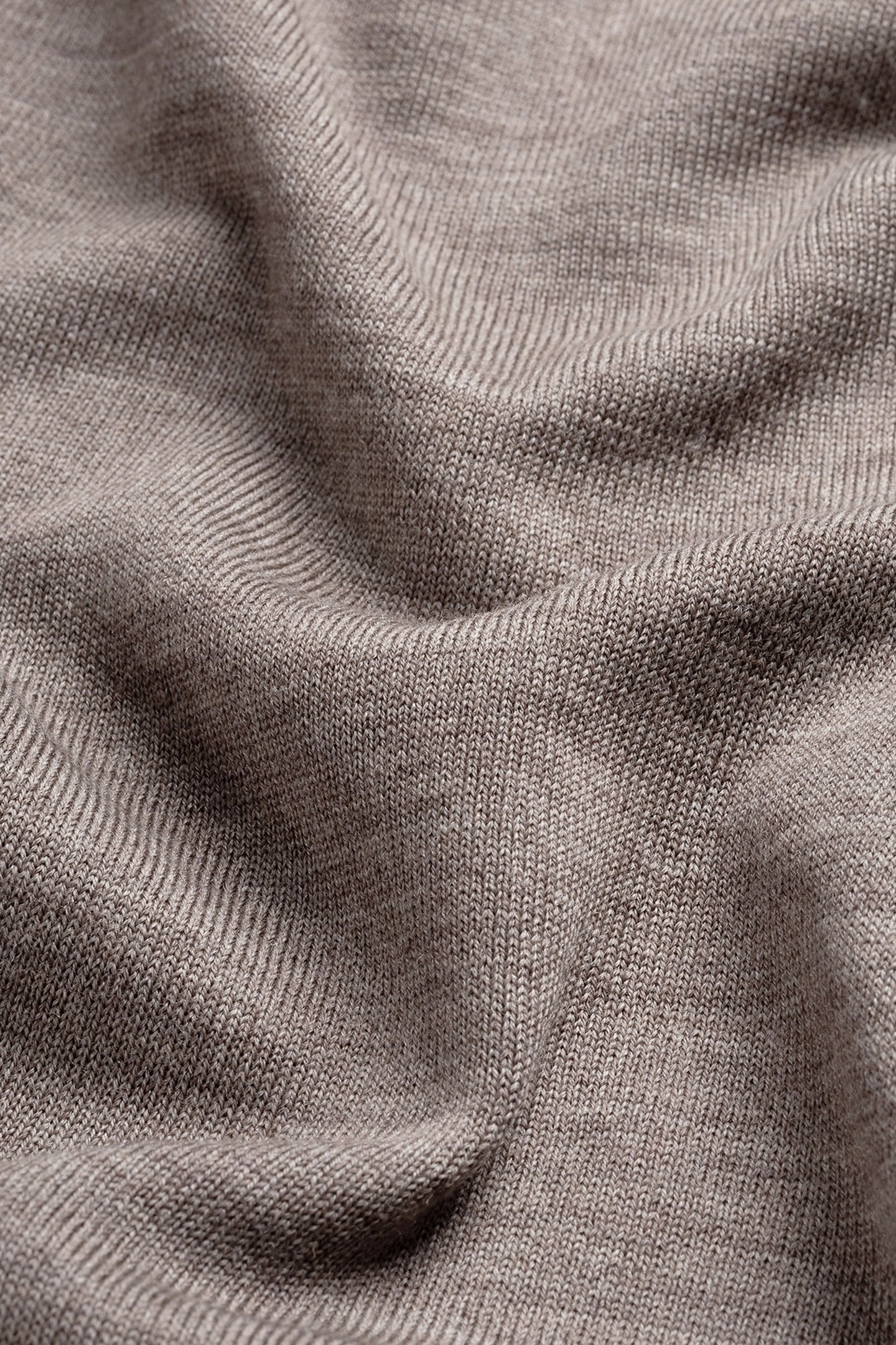 CREW NECK 100% MERINO OAK BROWN 7