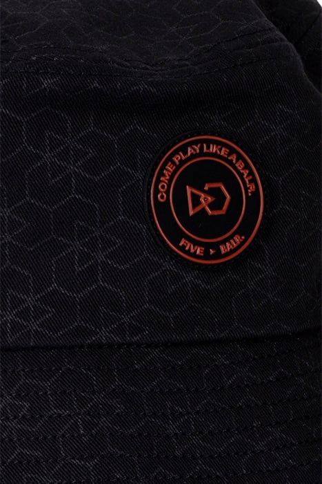 UNISEX BALR. X FIVE BUCKET HAT JET BLACK 3