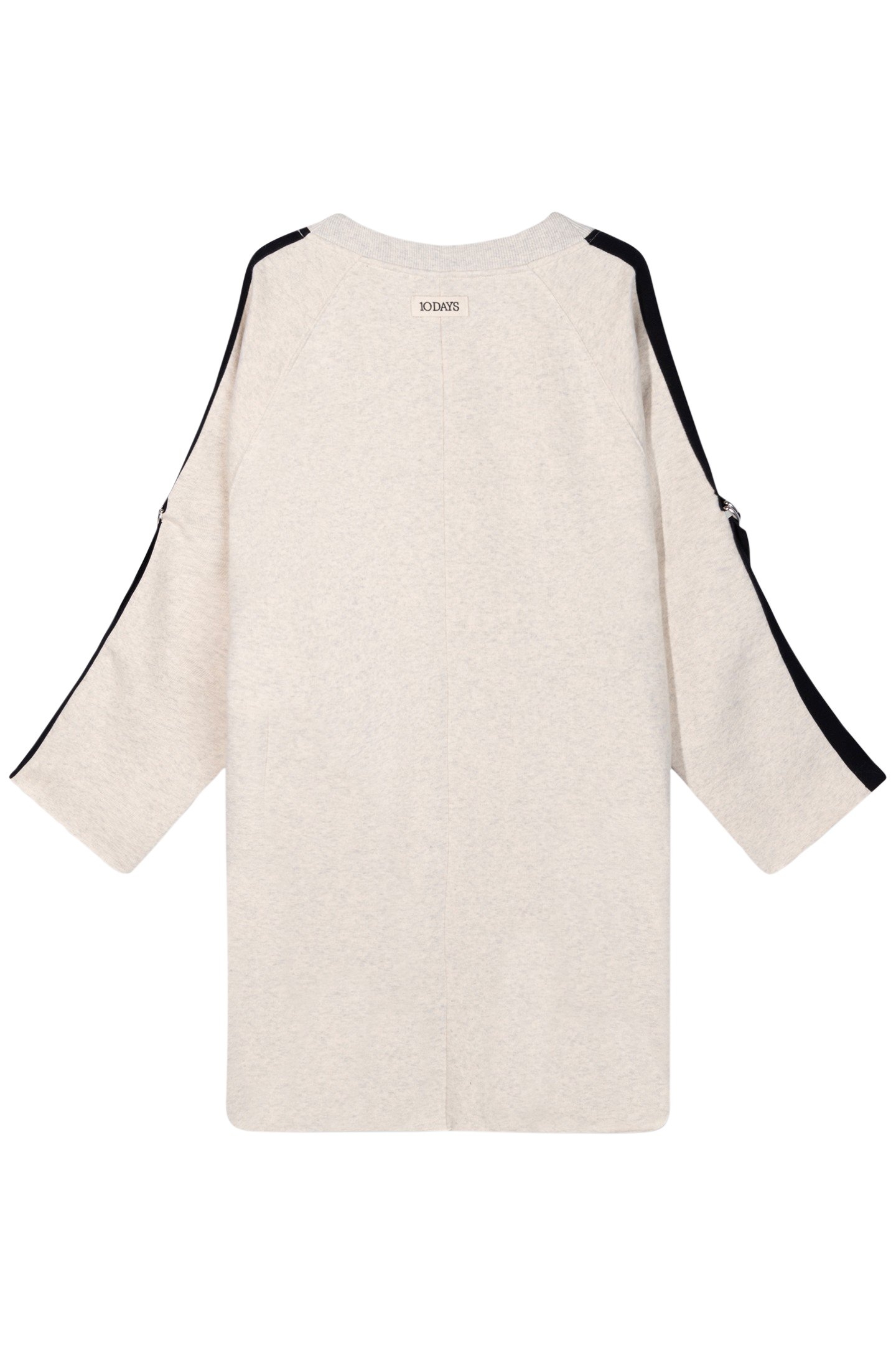 BELTED RAGLAN DRESS SOFT WHITE MELEE 5