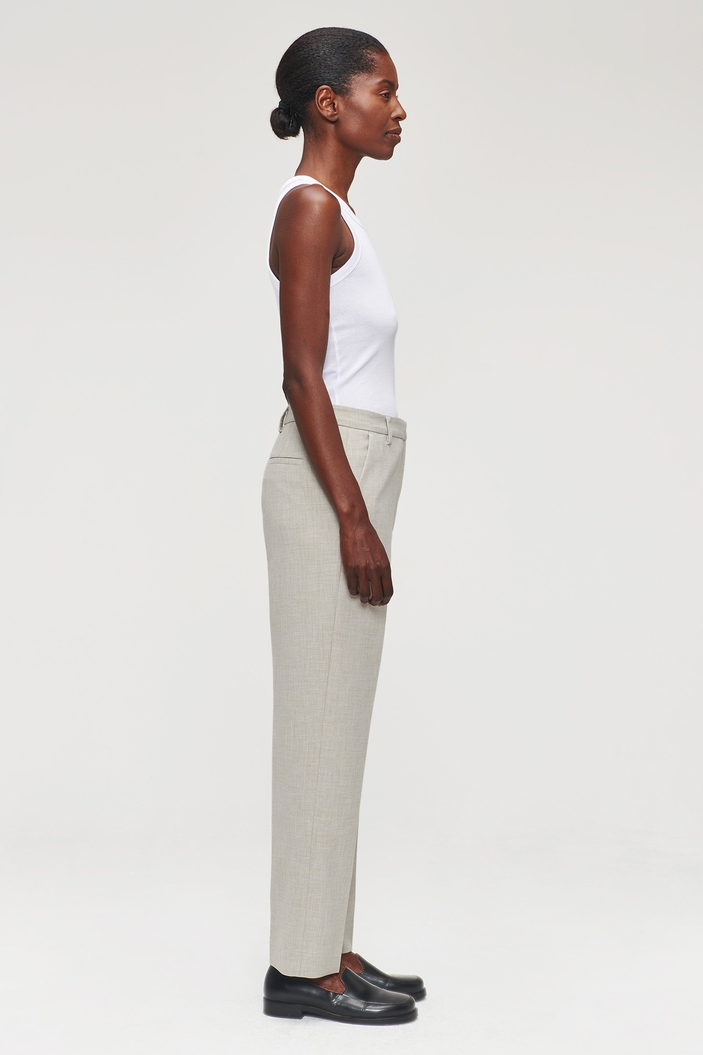 CROPPED CLASSIC PANTS GREIGE 5