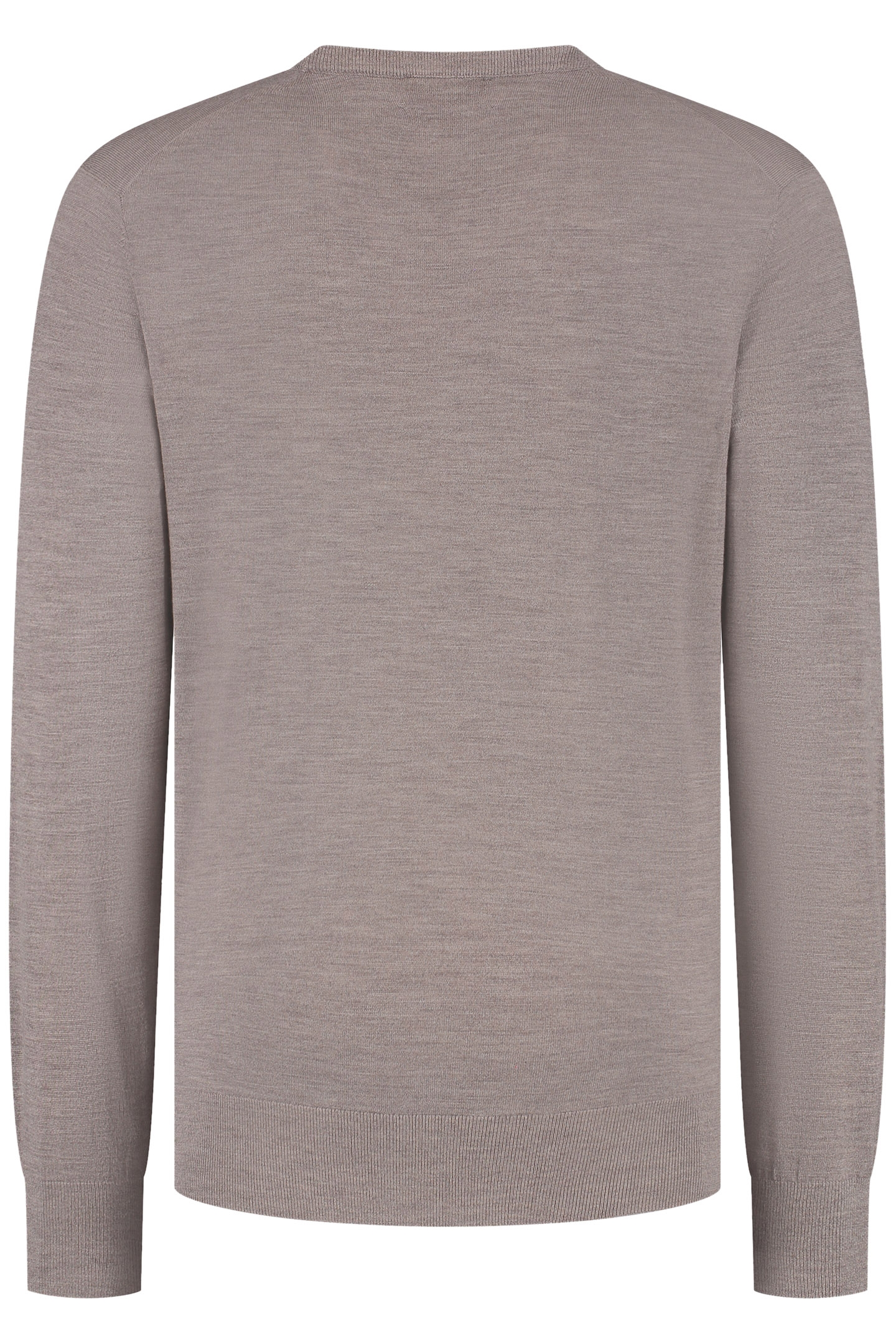 CREW NECK 100% MERINO OAK BROWN 3