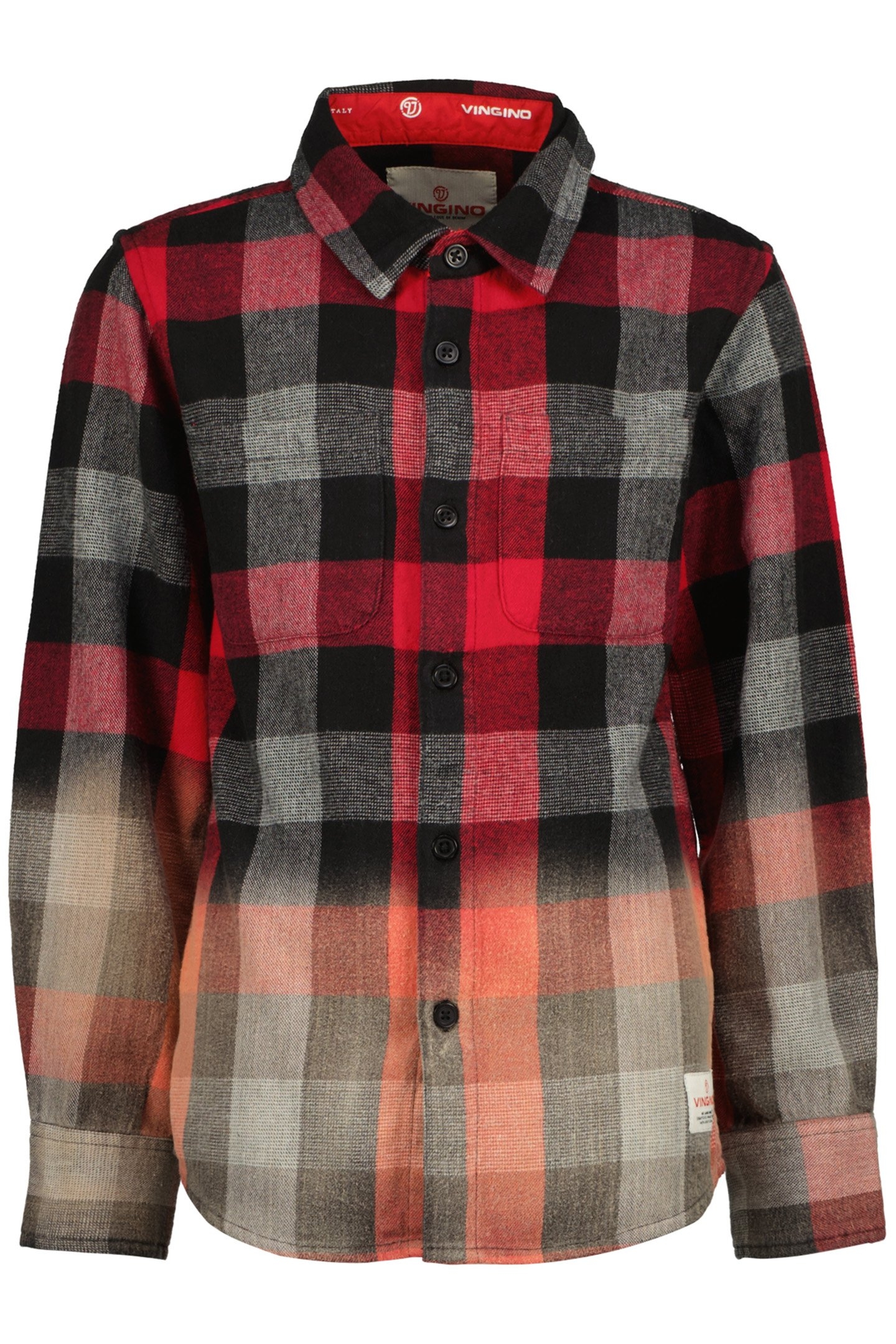 BOY'S LABRAD SHIRT DEEP BLACK 1