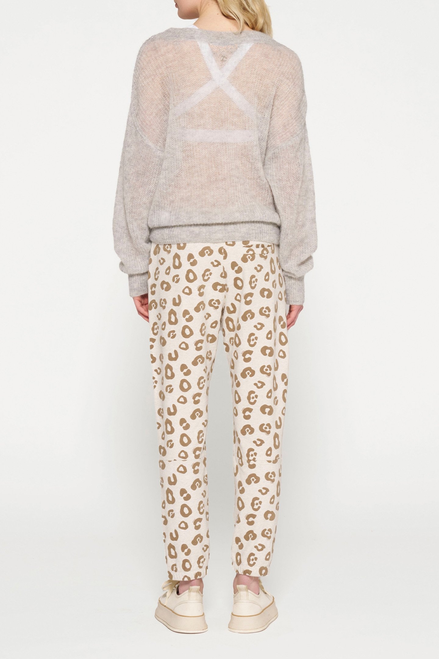 CROPPED JOGGER LEOPARD SOFT WHITE MELEE 3